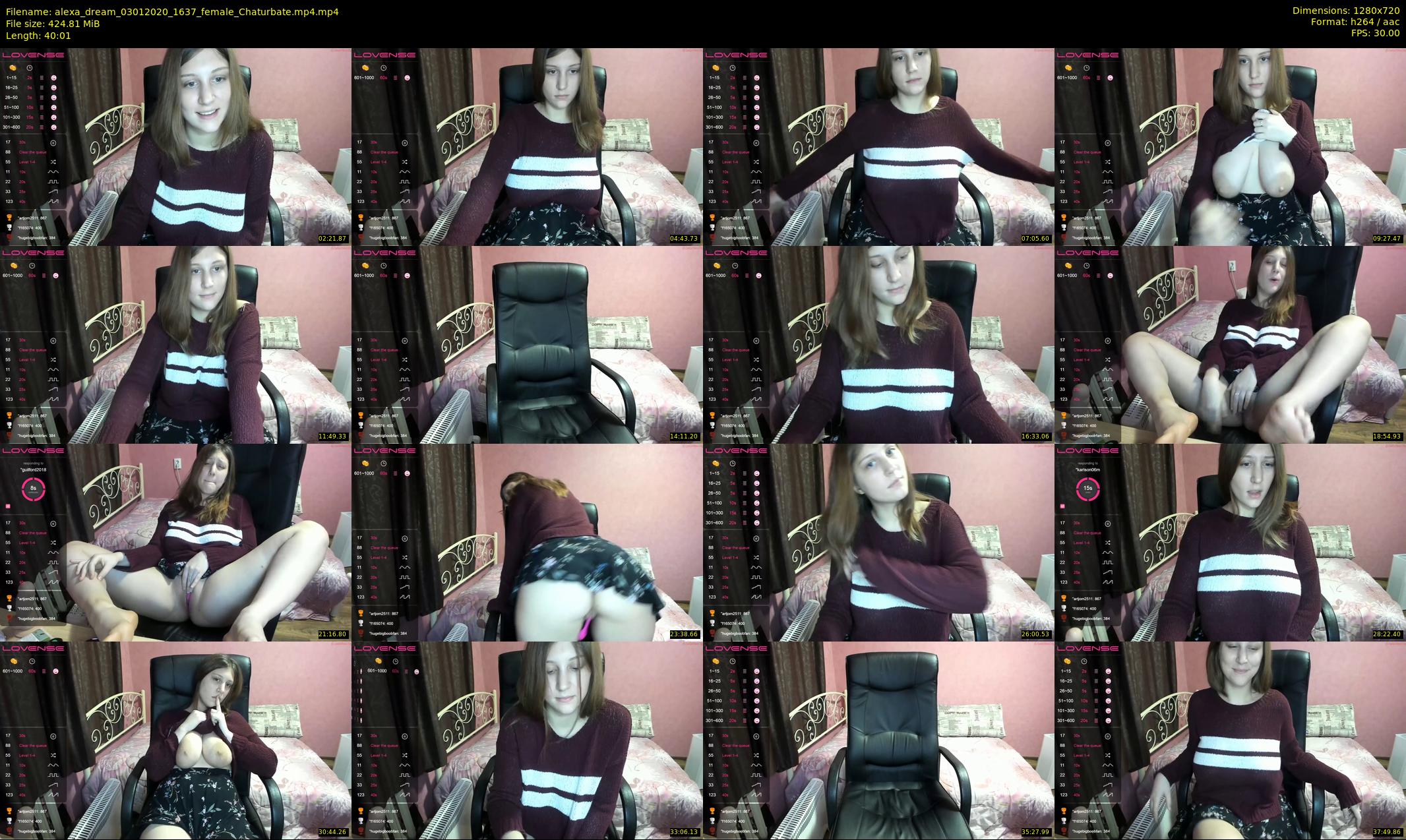 alexa_dream — 41 minute Chaturbate female cam show recording, 720p, Jan 3, 2020