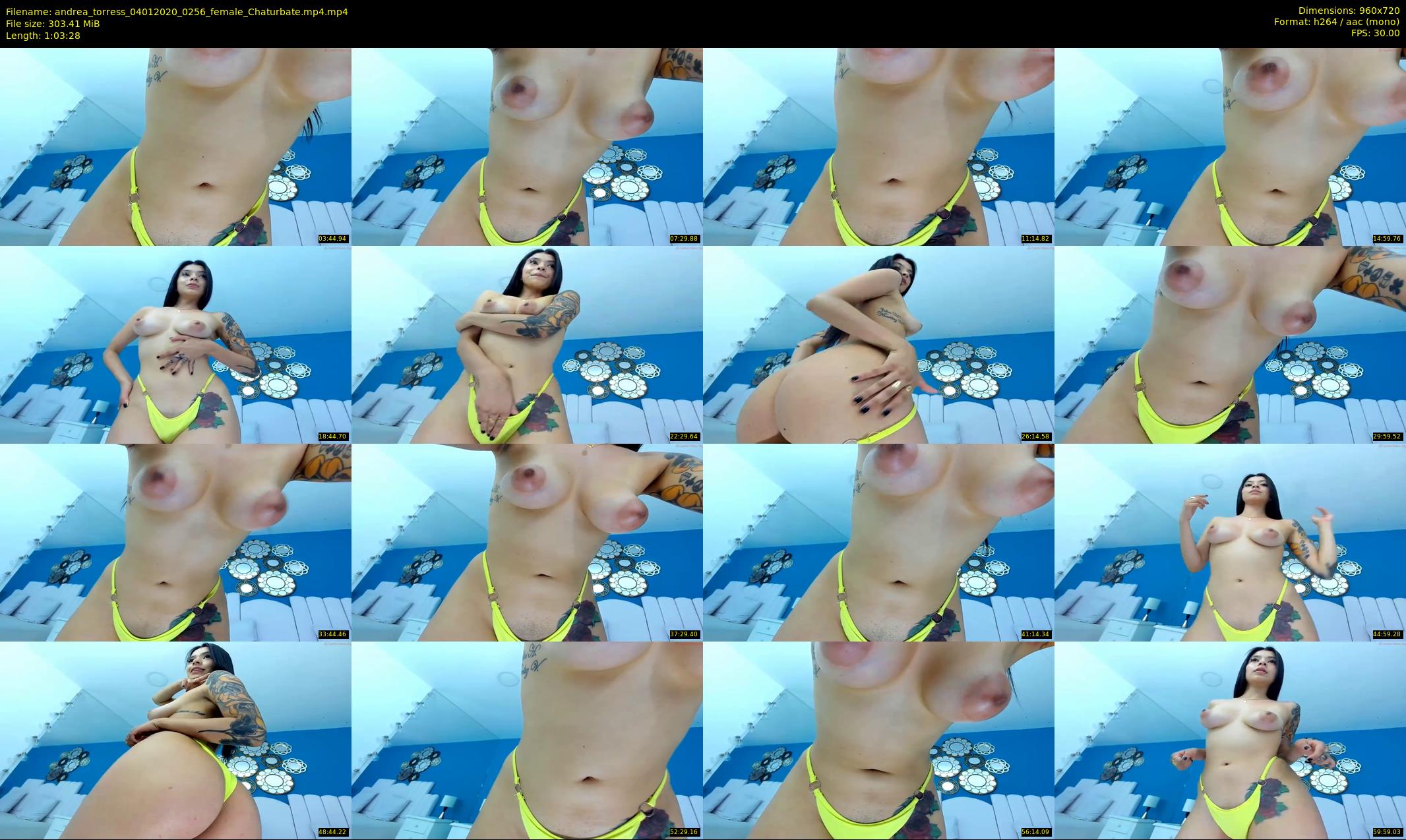 andrea_torress — 64 minute Chaturbate female cam show recording, 720p, Jan 4, 2020