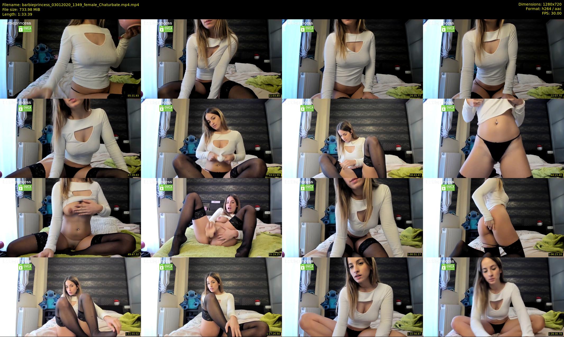 barbieprincess — 94 minute Chaturbate female cam show recording, 720p, Jan 3, 2020