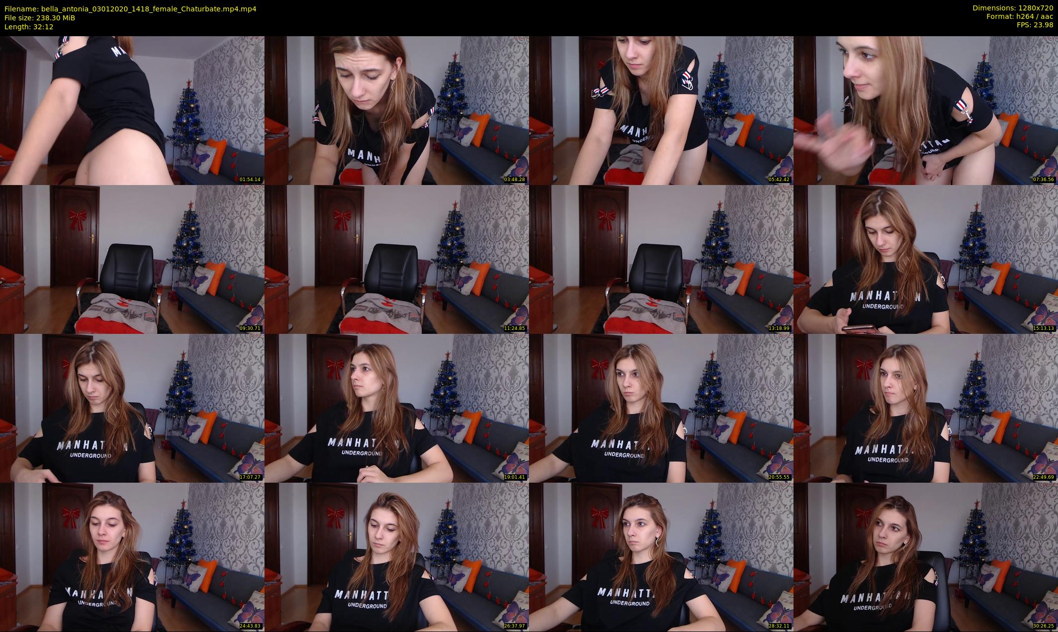 bella_antonia — 33 minute Chaturbate female cam show recording, 720p, Jan 3, 2020