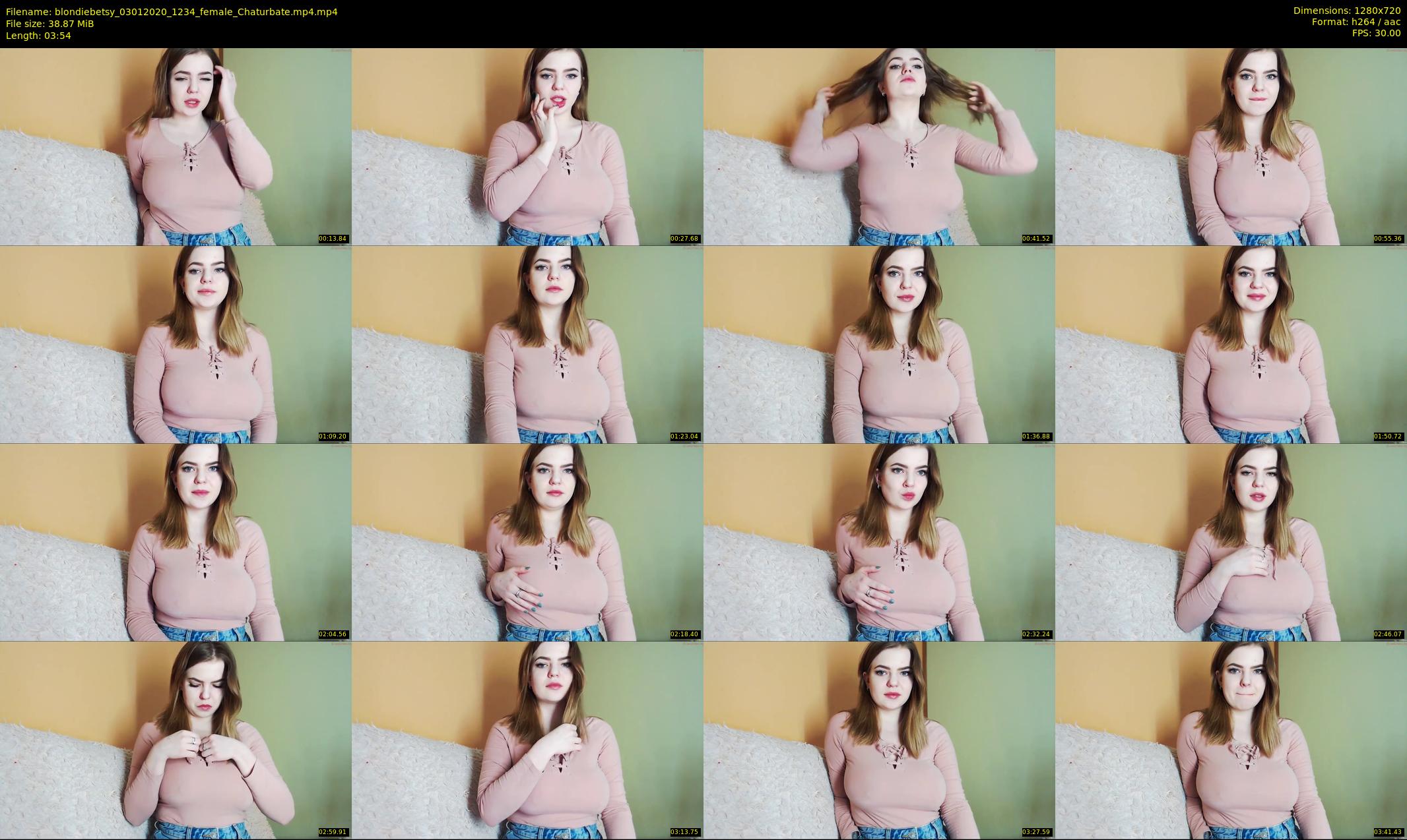 blondiebetsy — 4 minute Chaturbate female cam show recording, 720p, Jan 3, 2020