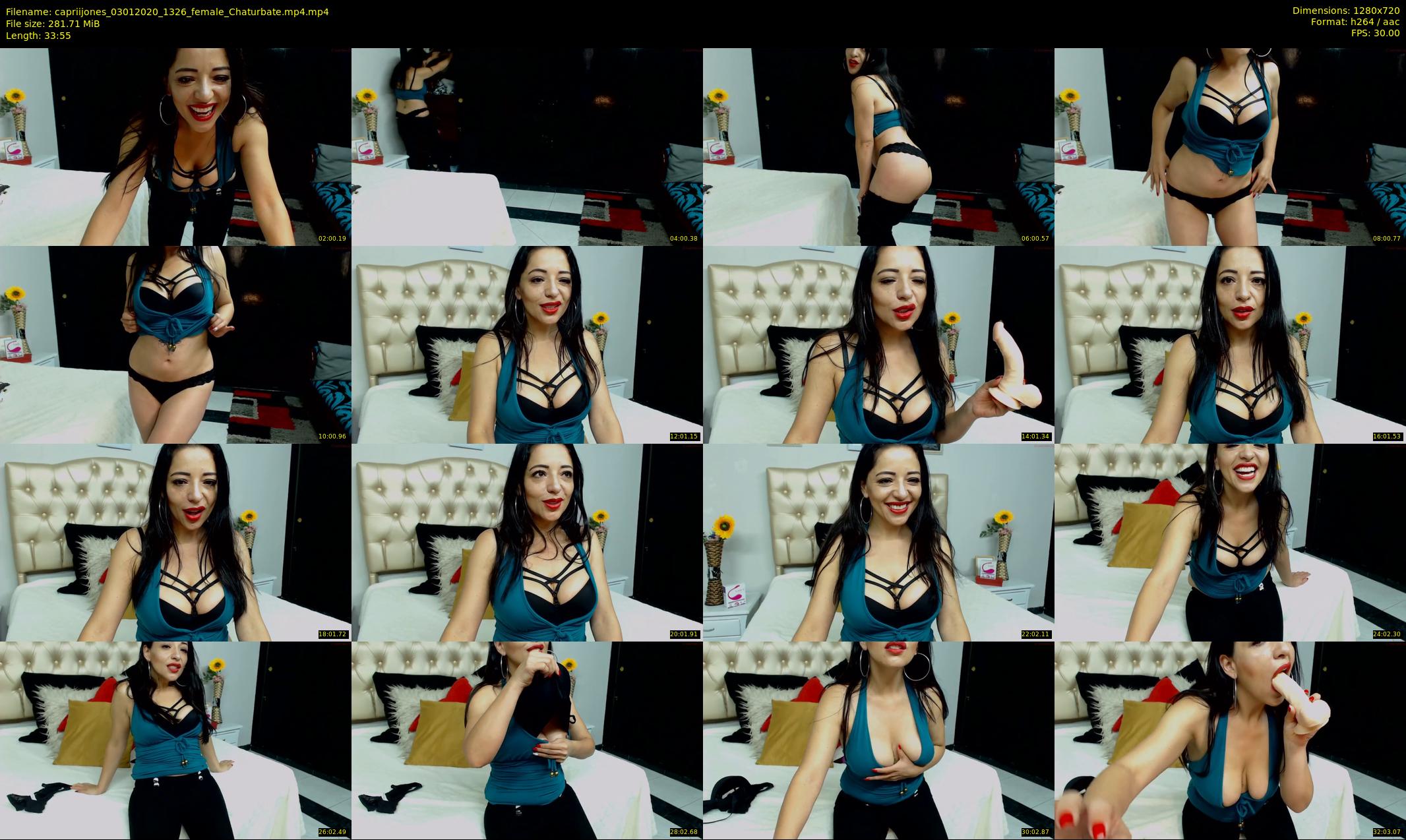capriijones — 34 minute Chaturbate female cam show recording, 720p, Jan 3, 2020