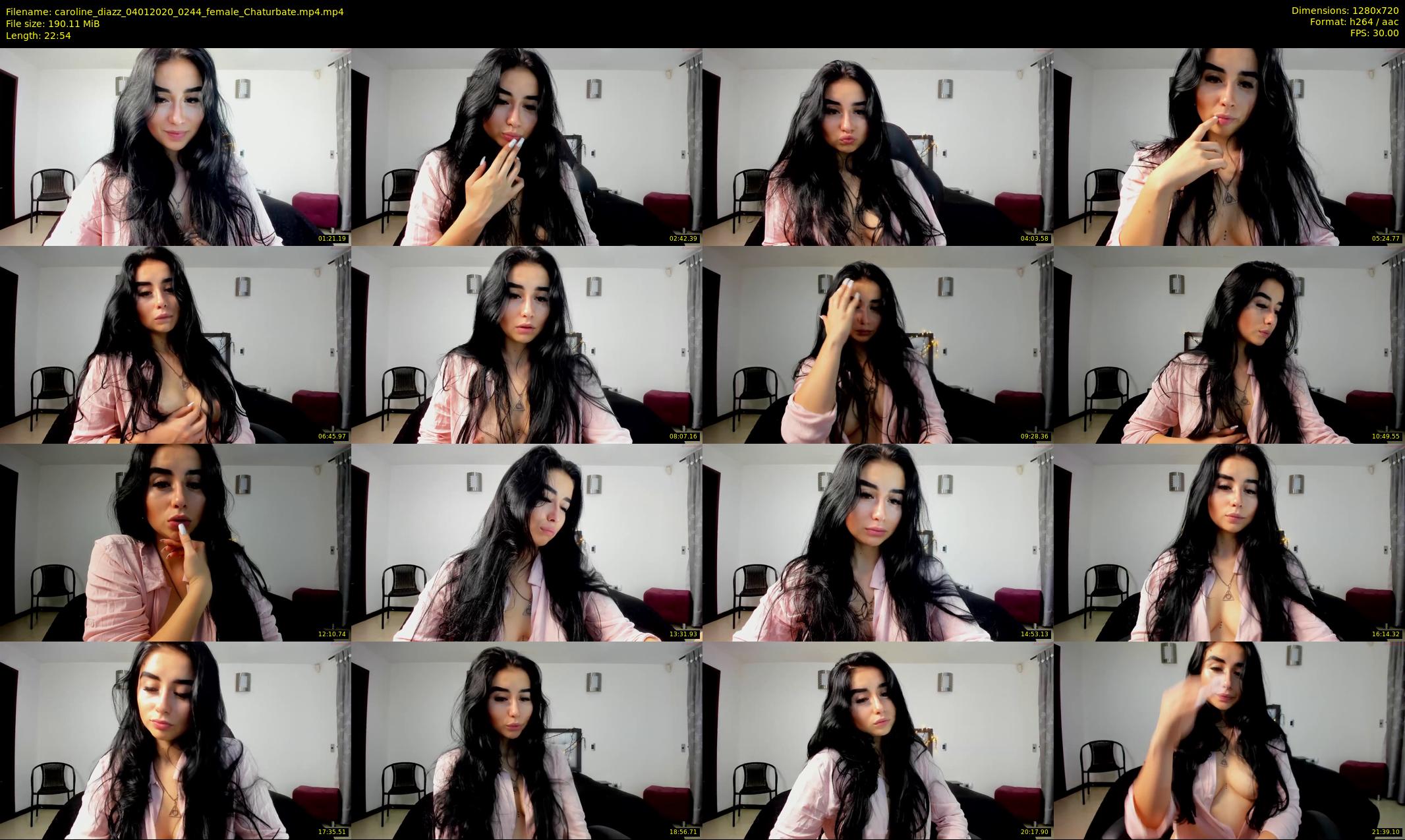 caroline_diazz — 23 minute Chaturbate female cam show recording, 720p, Jan 4, 2020