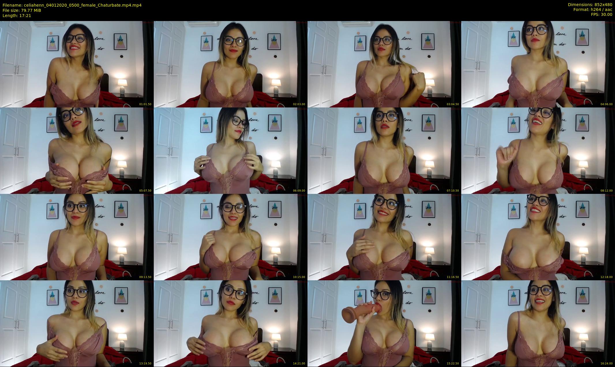 celiahenn — 18 minute Chaturbate female cam show recording, 480p, Jan 4, 2020
