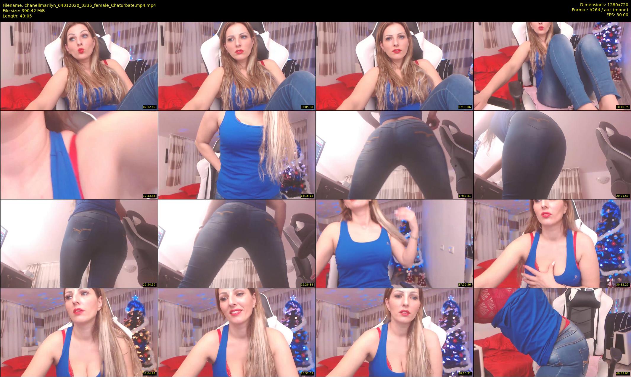 chanellmarilyn — 44 minute Chaturbate female cam show recording, 720p, Jan 4, 2020