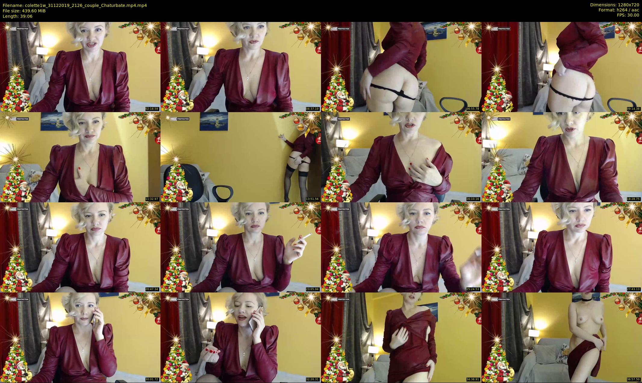colette1w — 40 minute Chaturbate female cam show recording, 720p, Dec 31, 2019