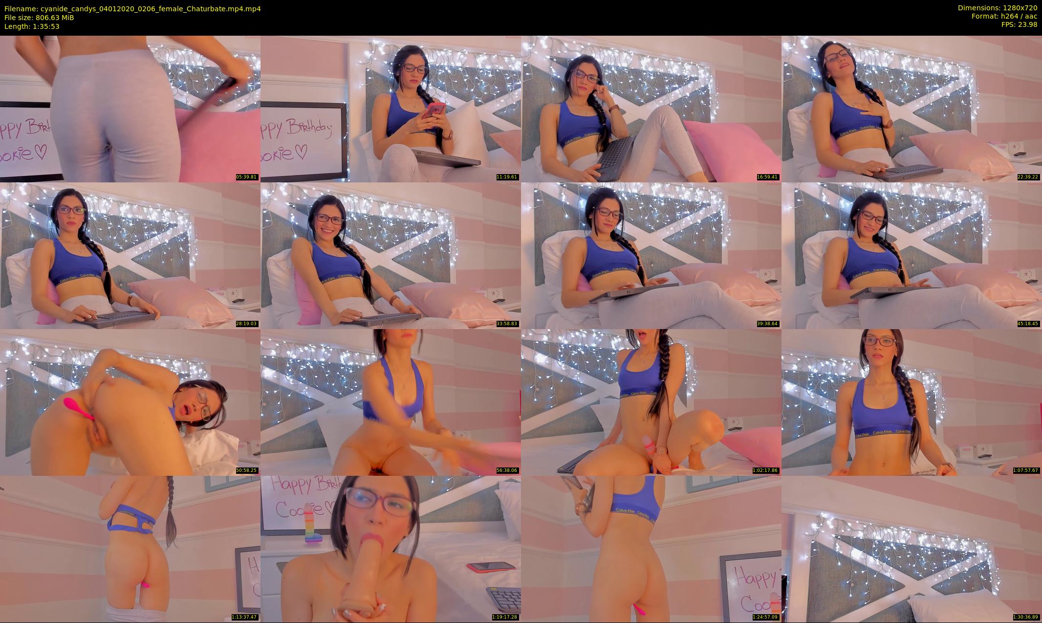 cyanide_candys — 96 minute Chaturbate female cam show recording, 720p, Jan 4, 2020