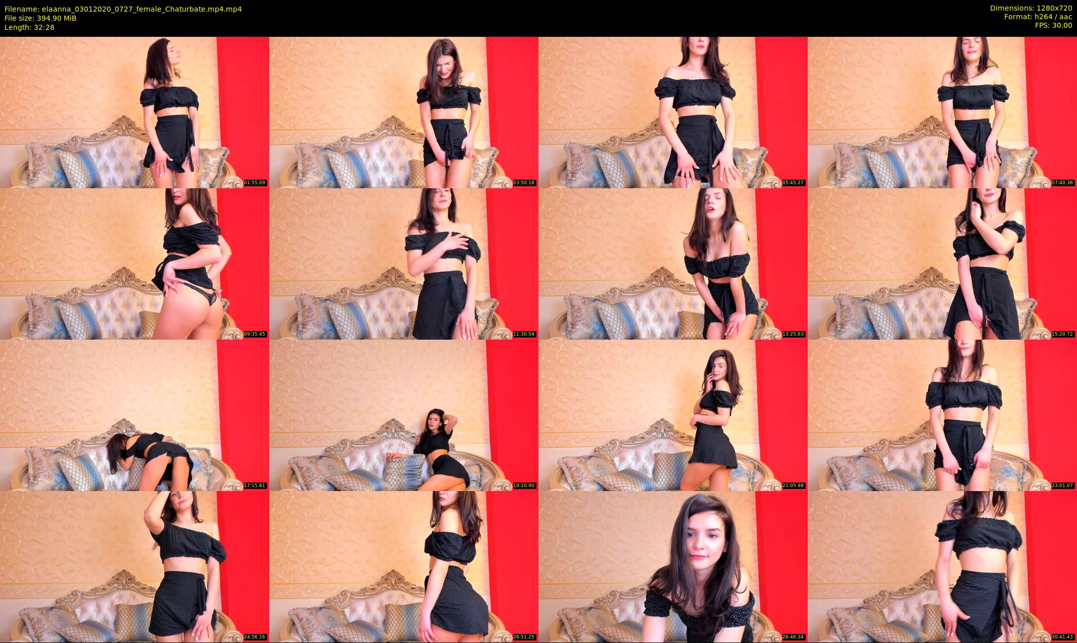 elaanna — 33 minute Chaturbate female cam show recording, 720p, Jan 3, 2020