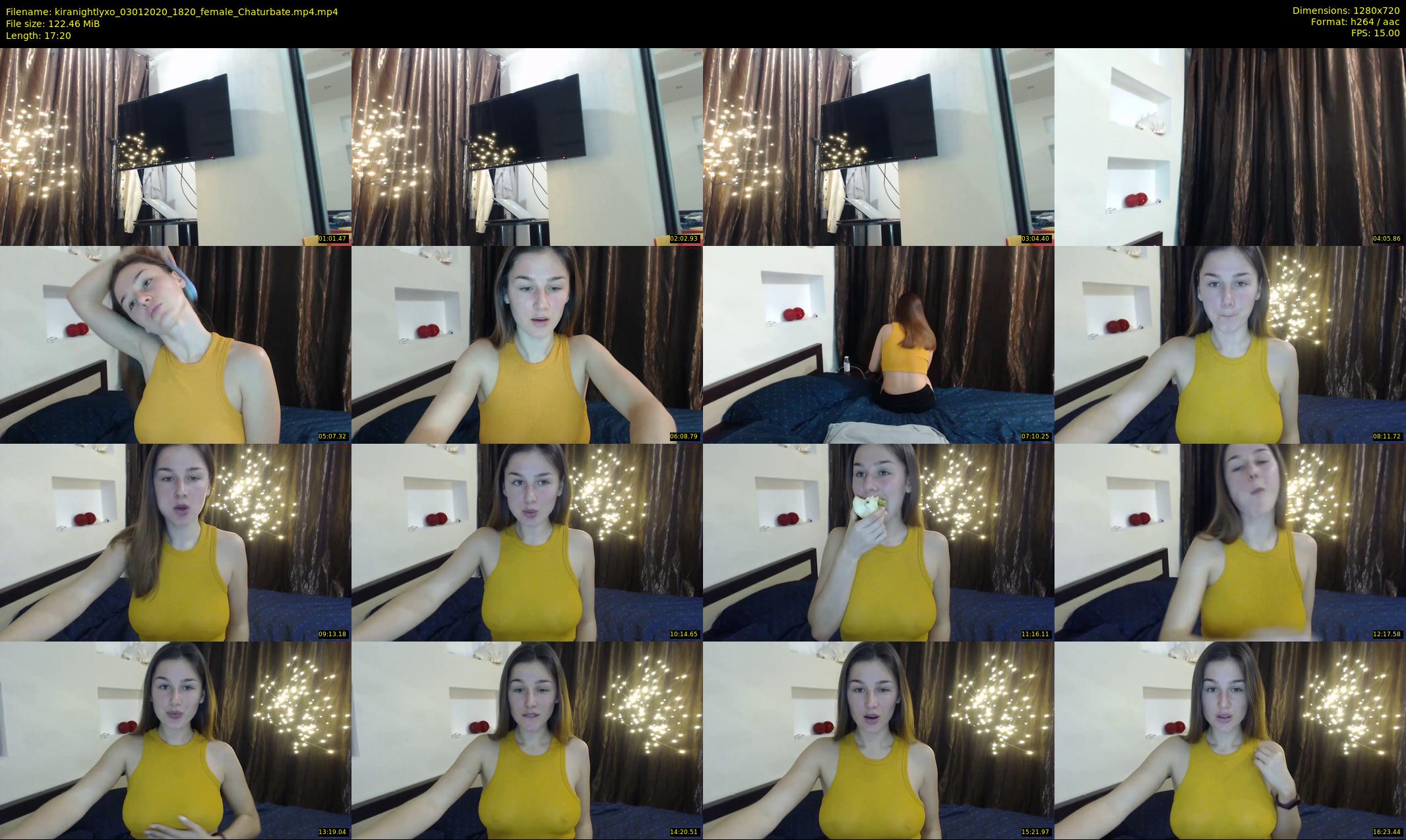 kiranightlyxo — 18 minute Chaturbate female cam show recording, 720p, Jan 3, 2020