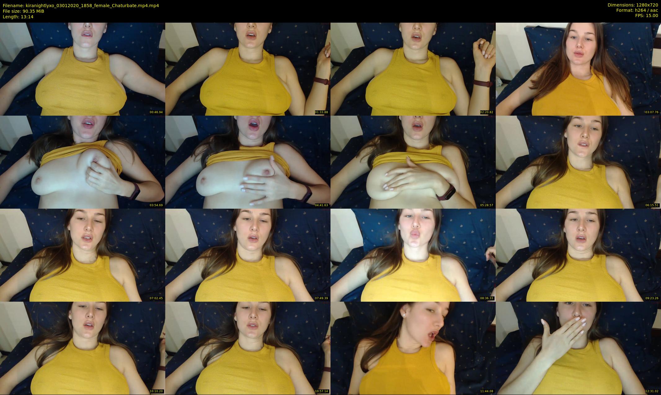 kiranightlyxo — 14 minute Chaturbate female cam show recording, 720p, Jan 3, 2020