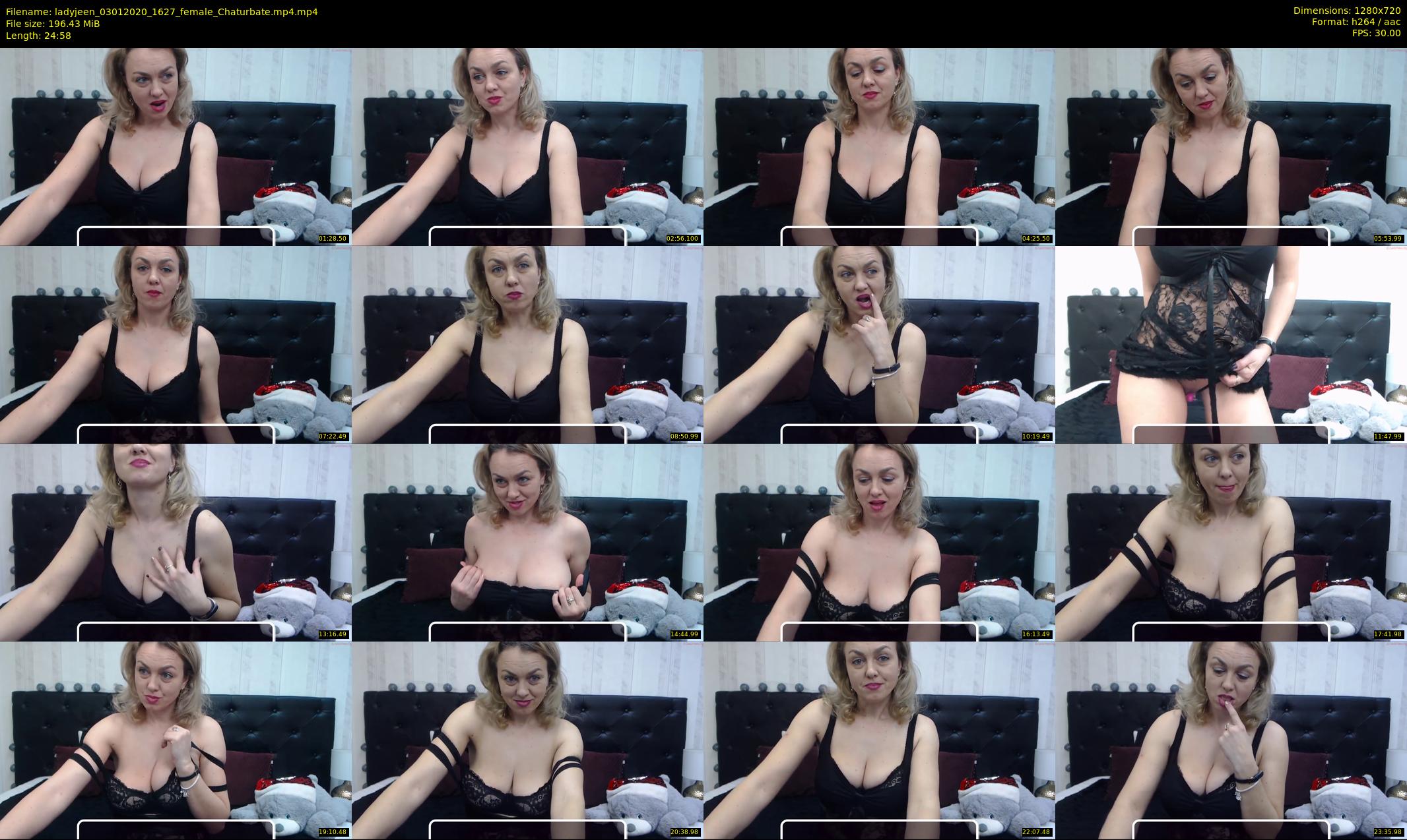 ladyjeen — 25 minute Chaturbate female cam show recording, 720p, Jan 3, 2020