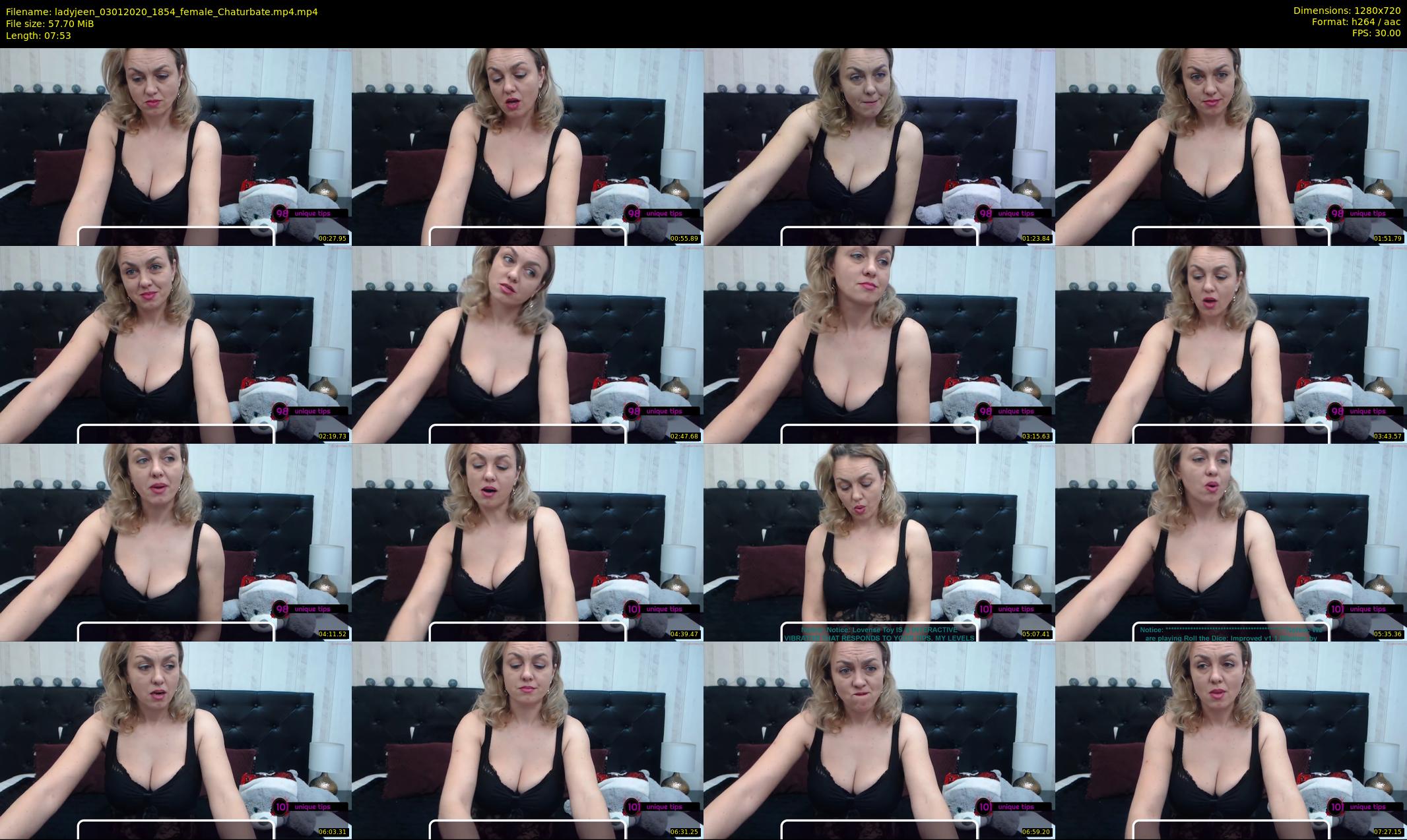 ladyjeen — 8 minute Chaturbate female cam show recording, 720p, Jan 3, 2020