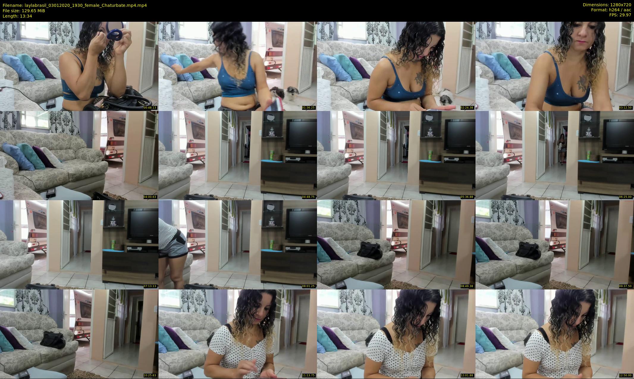 laylabrasil — 14 minute Chaturbate female cam show recording, 720p, Jan 3, 2020