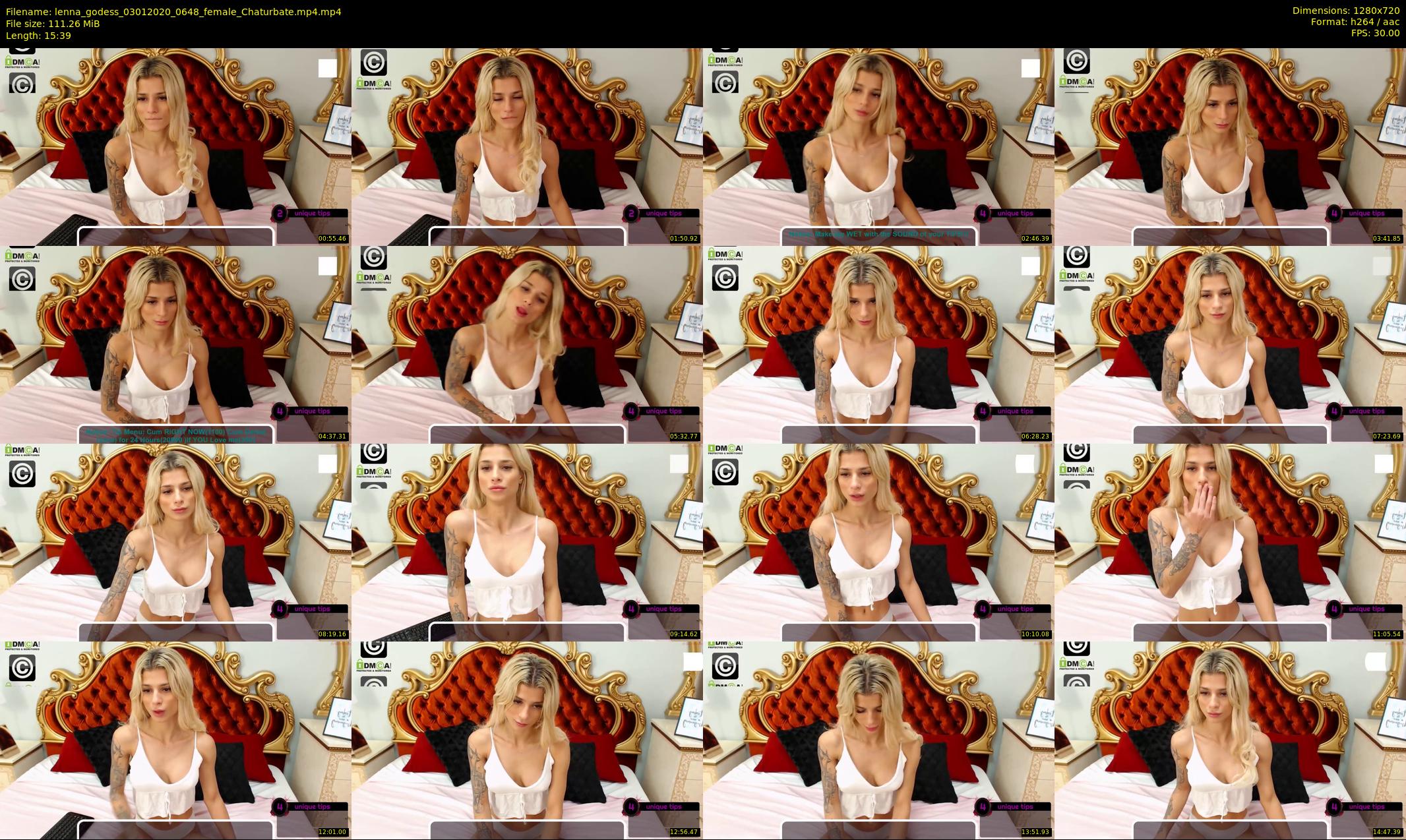 lenna_godess — 16 minute Chaturbate female cam show recording, 720p, Jan 3, 2020
