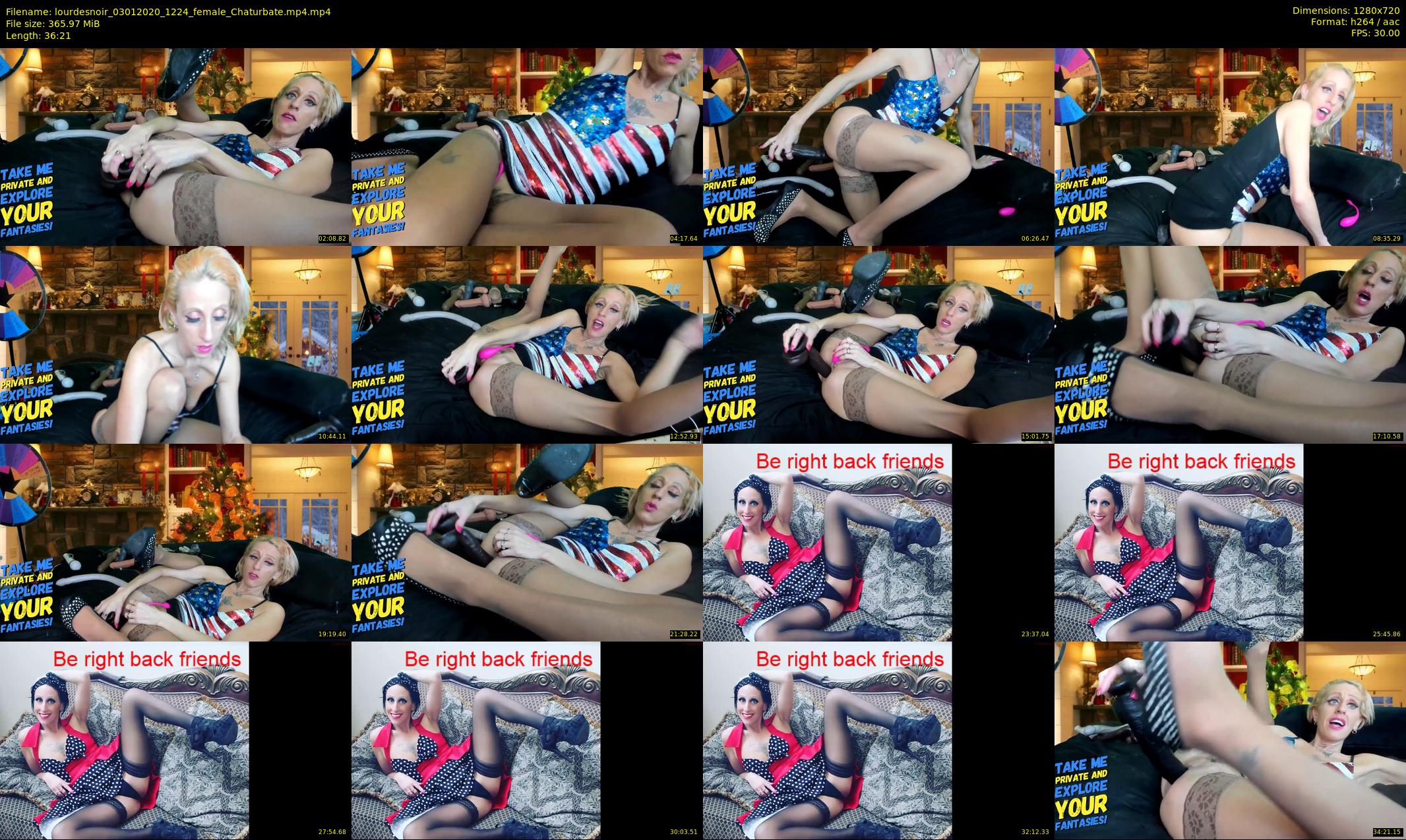 lourdesnoir — 37 minute Chaturbate female cam show recording, 720p, Jan 3, 2020