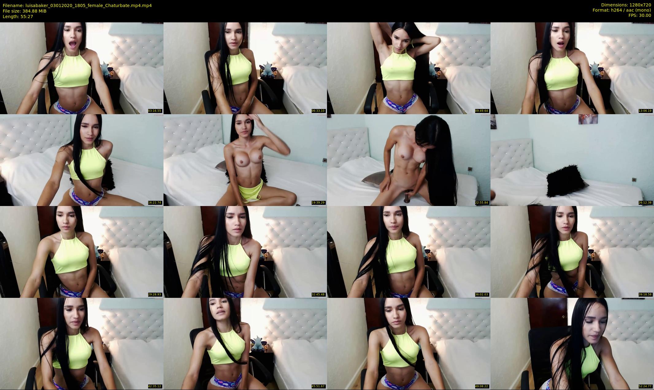 luisabaker — 56 minute Chaturbate female cam show recording, 720p, Jan 3, 2020