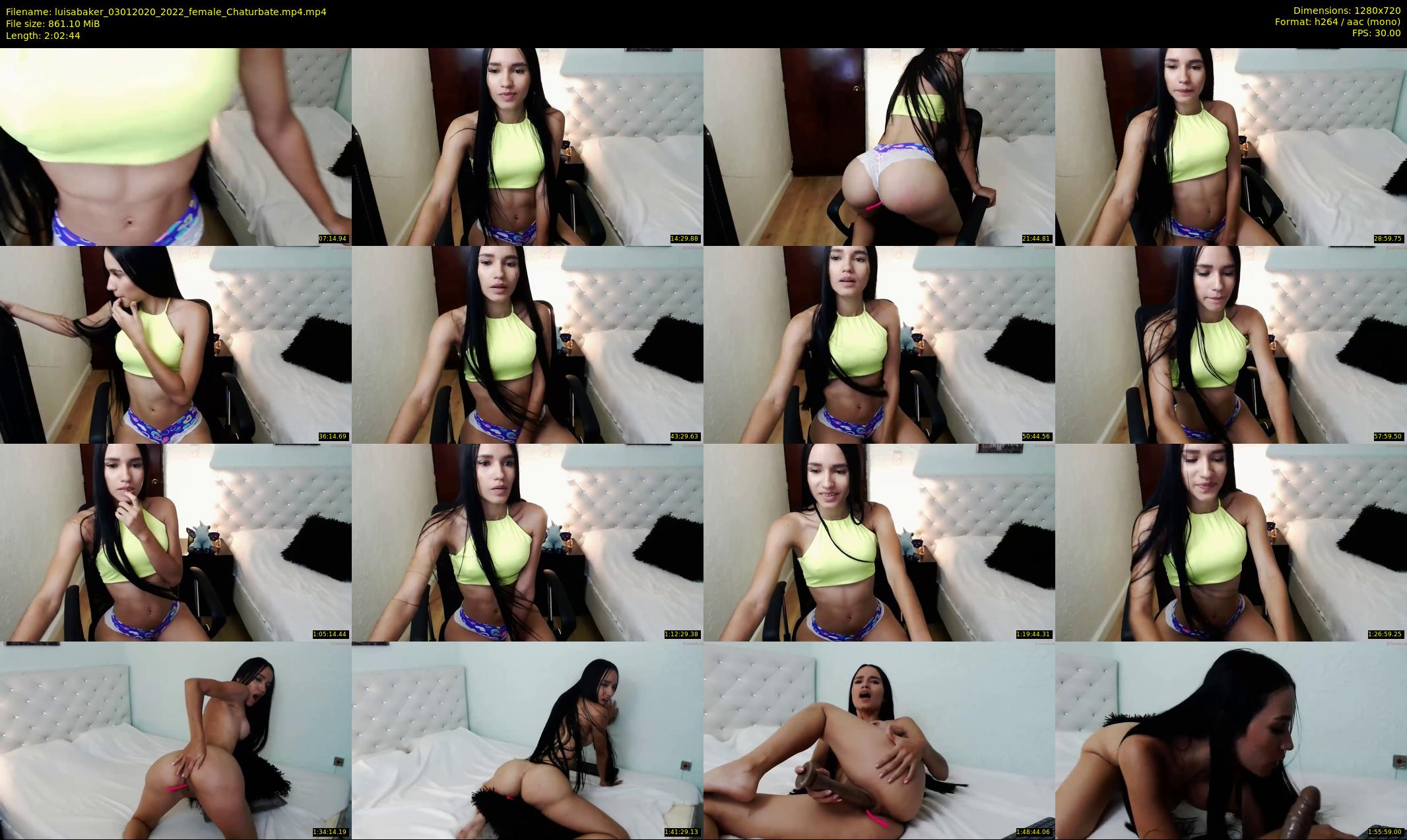luisabaker — 123 minute Chaturbate female cam show recording, 720p, Jan 3, 2020