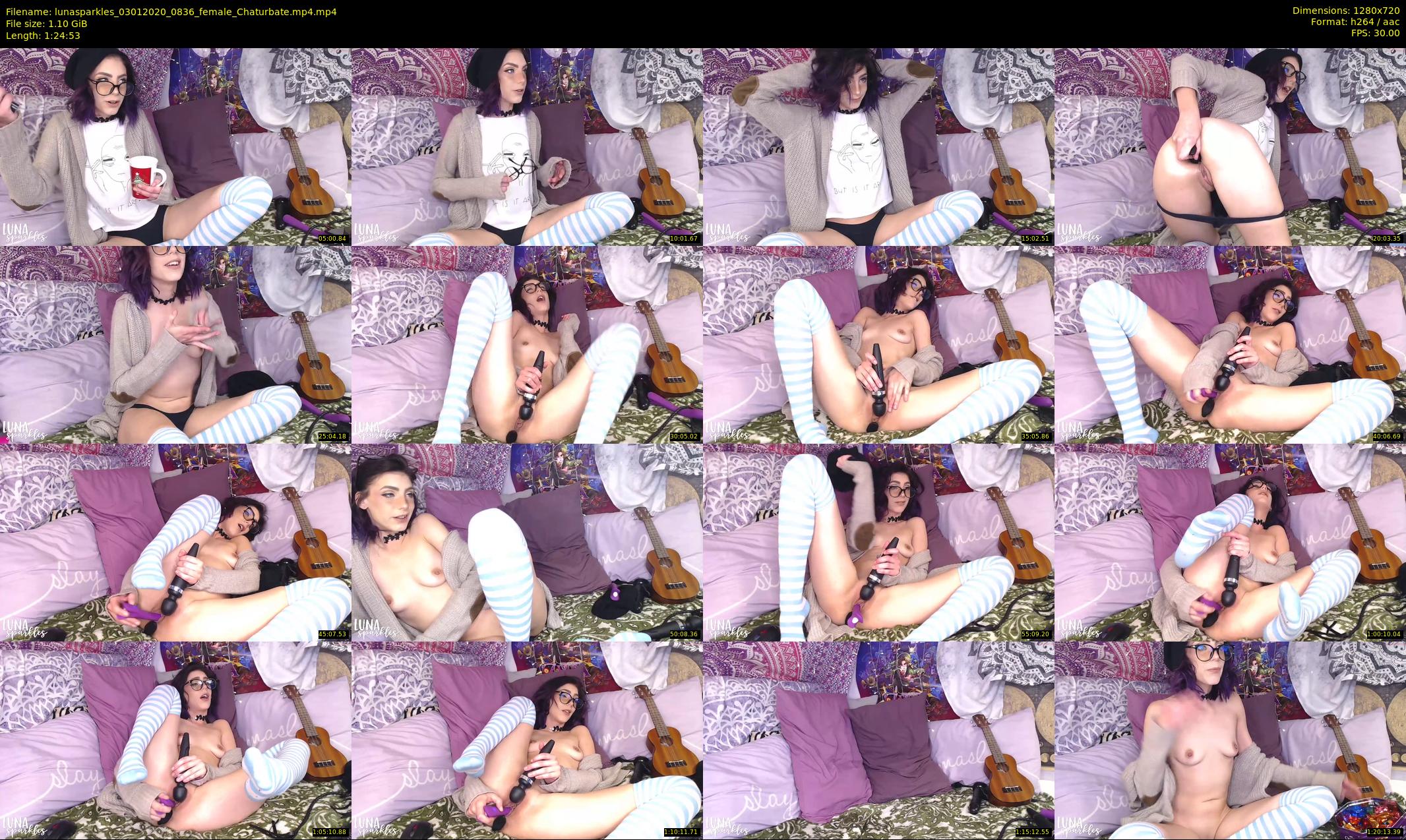 lunasparkles — 85 minute Chaturbate female cam show recording, 720p, Jan 3, 2020