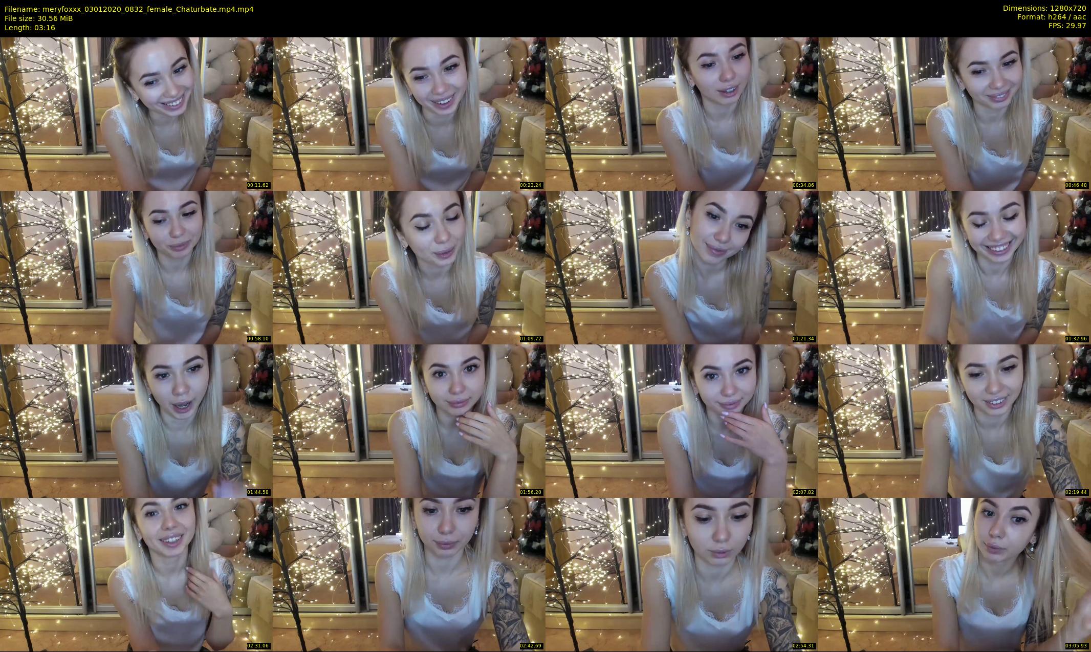 meryfoxxx — 4 minute Chaturbate female cam show recording, 720p, Jan 3, 2020