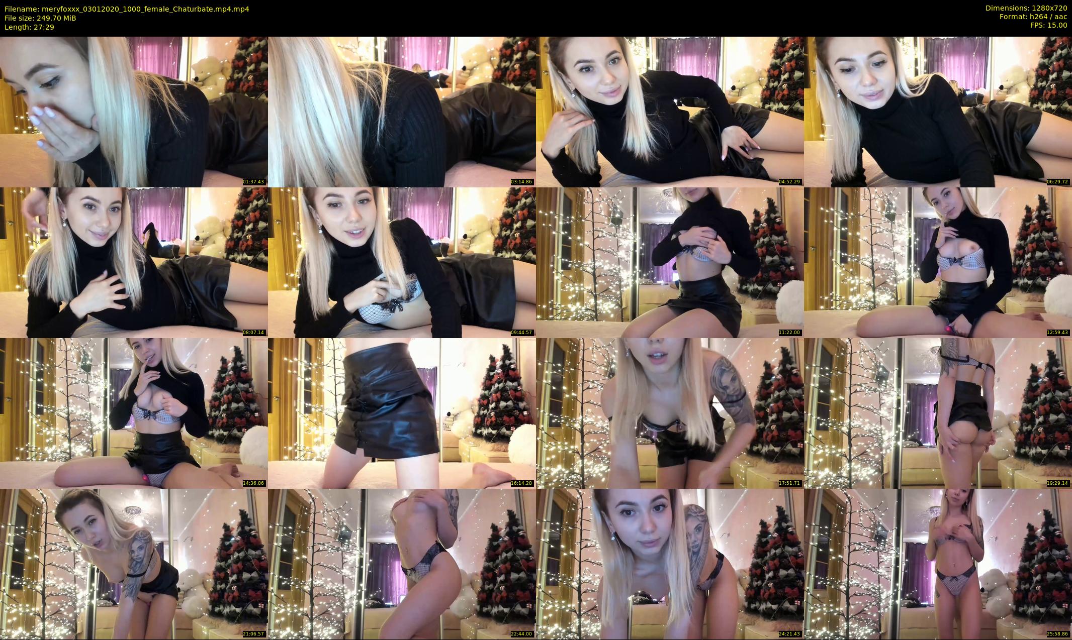 meryfoxxx — 28 minute Chaturbate female cam show recording, 720p, Jan 3, 2020