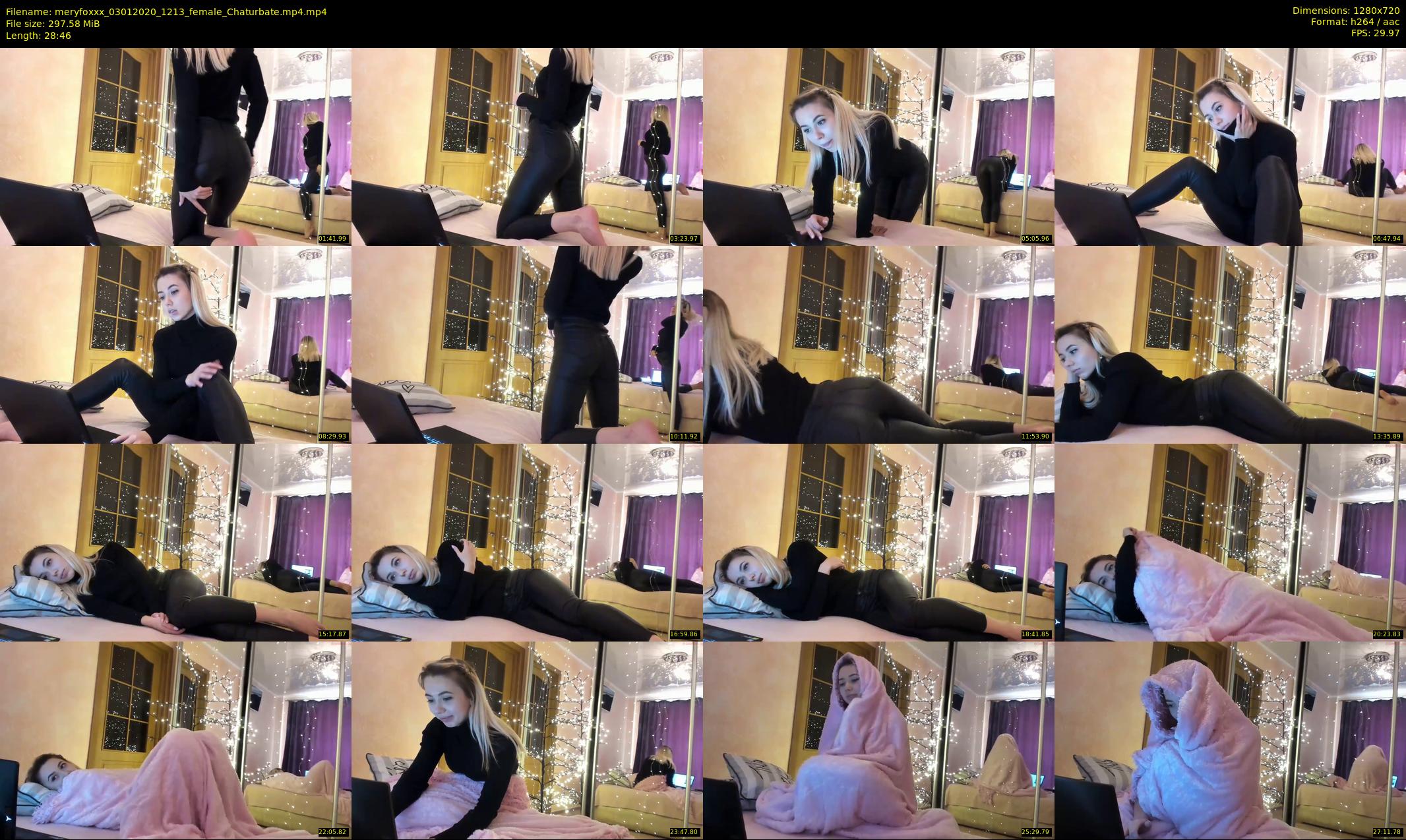 meryfoxxx — 29 minute Chaturbate female cam show recording, 720p, Jan 3, 2020
