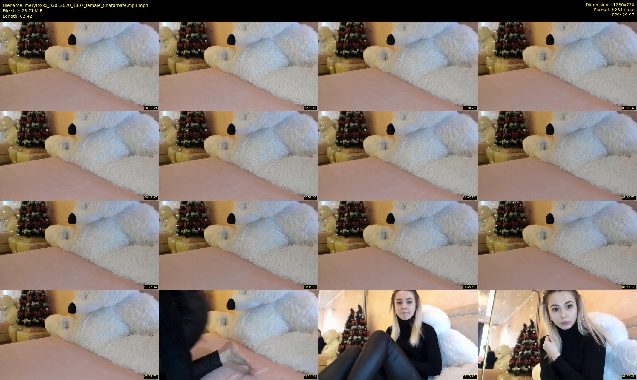 meryfoxxx — 3 minute Chaturbate female cam show recording, 720p, Jan 3, 2020
