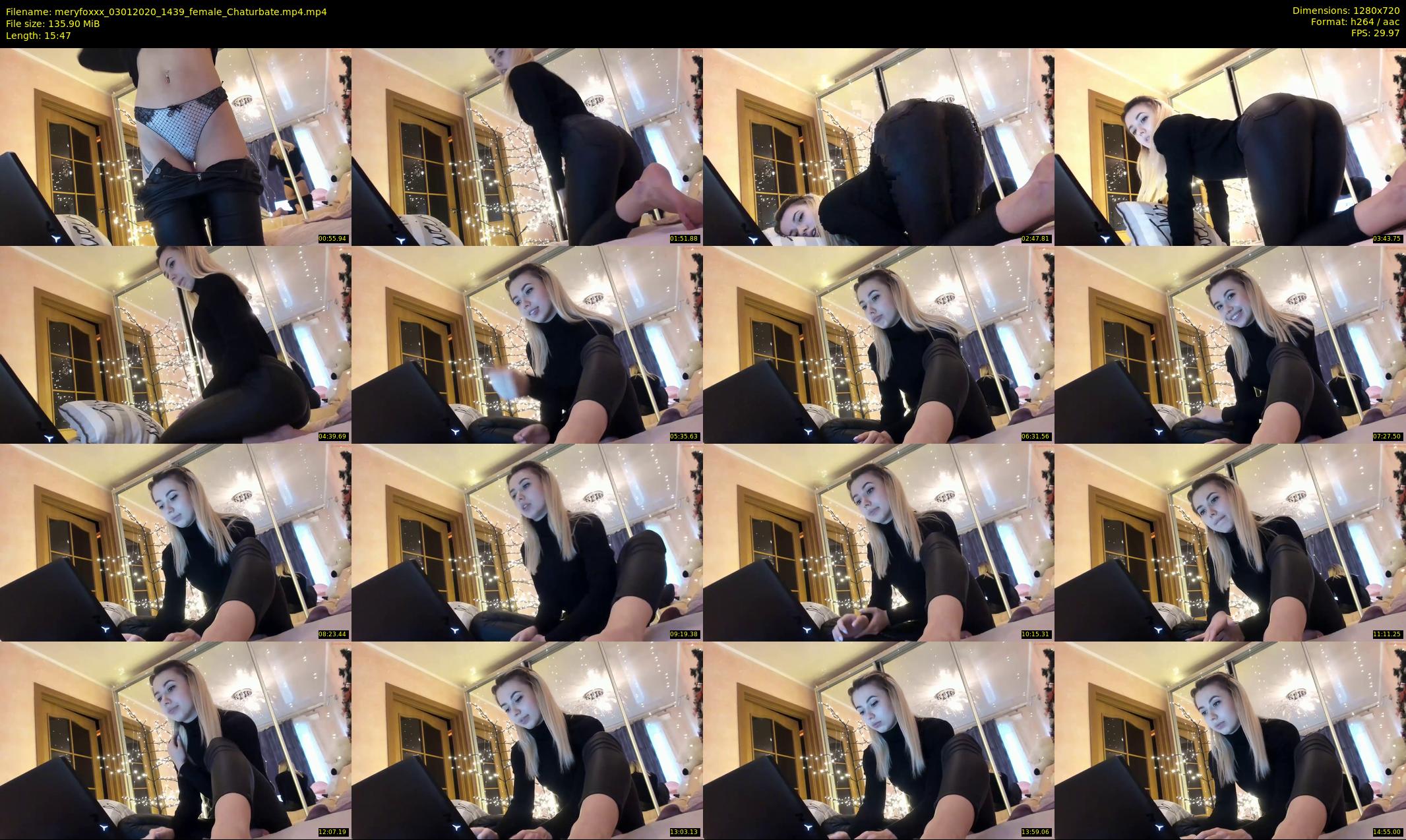 meryfoxxx — 16 minute Chaturbate female cam show recording, 720p, Jan 3, 2020