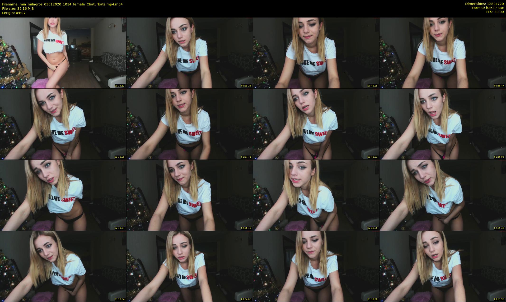 mia_milagros — 5 minute Chaturbate female cam show recording, 720p, Jan 3, 2020