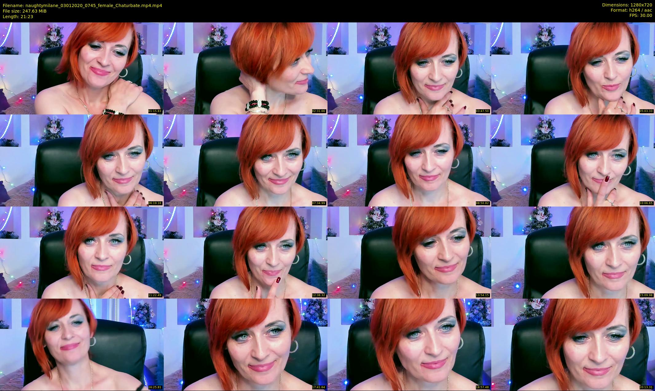 naughtymilane — 22 minute Chaturbate female cam show recording, 720p, Jan 3, 2020