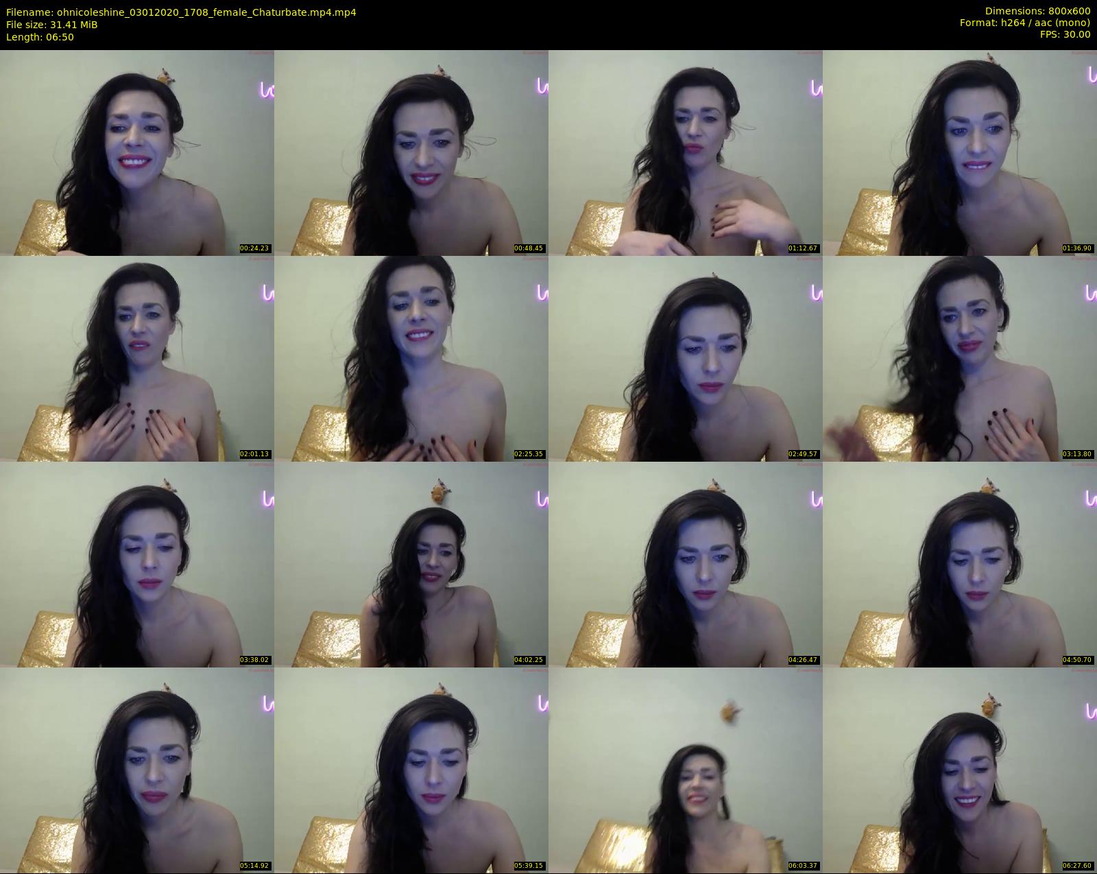 ohnicoleshine — 7 minute Chaturbate female cam show recording, 480p, Jan 3, 2020