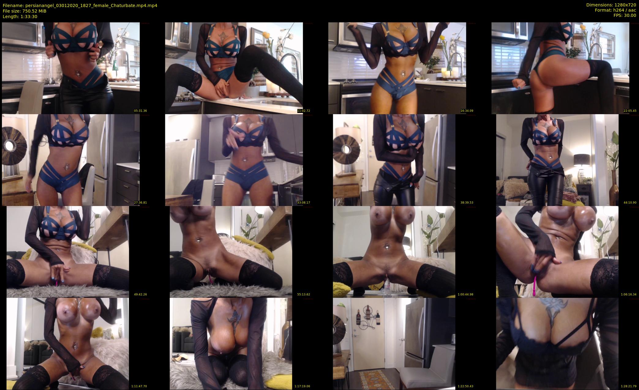 persianangel — 94 minute Chaturbate female cam show recording, 720p, Jan 3, 2020
