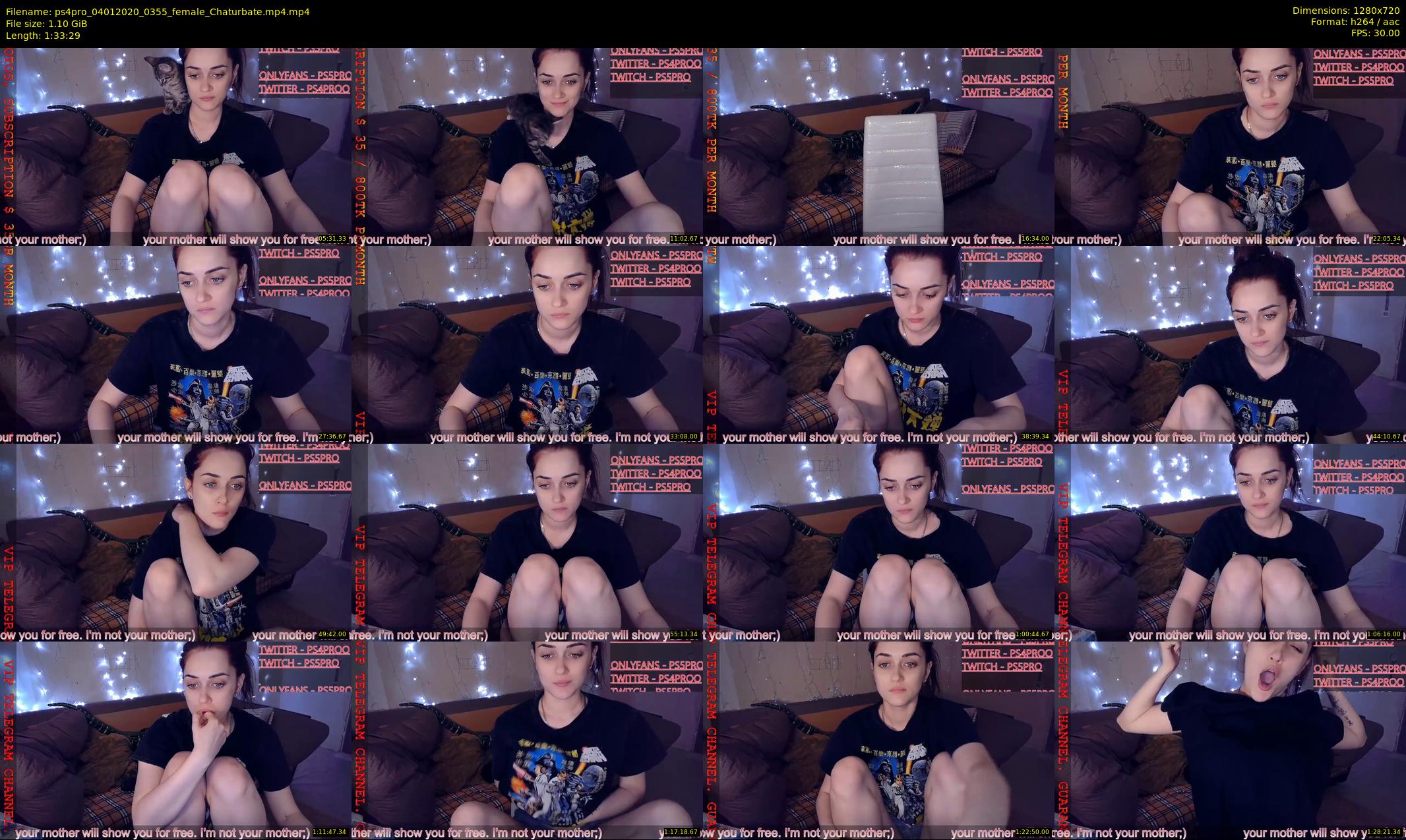 ps4pro — 94 minute Chaturbate female cam show recording, 720p, Jan 4, 2020