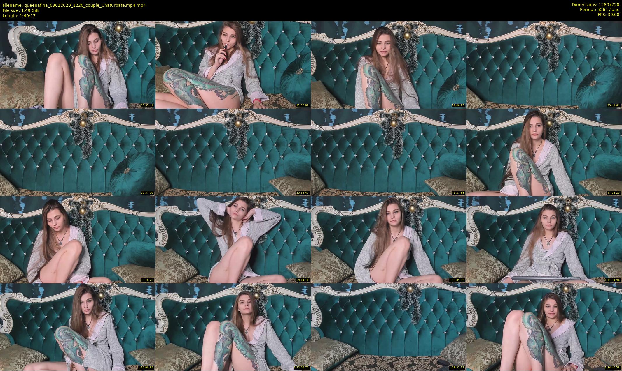 queenafina — 101 minute Chaturbate female cam show recording, 720p, Jan 3, 2020