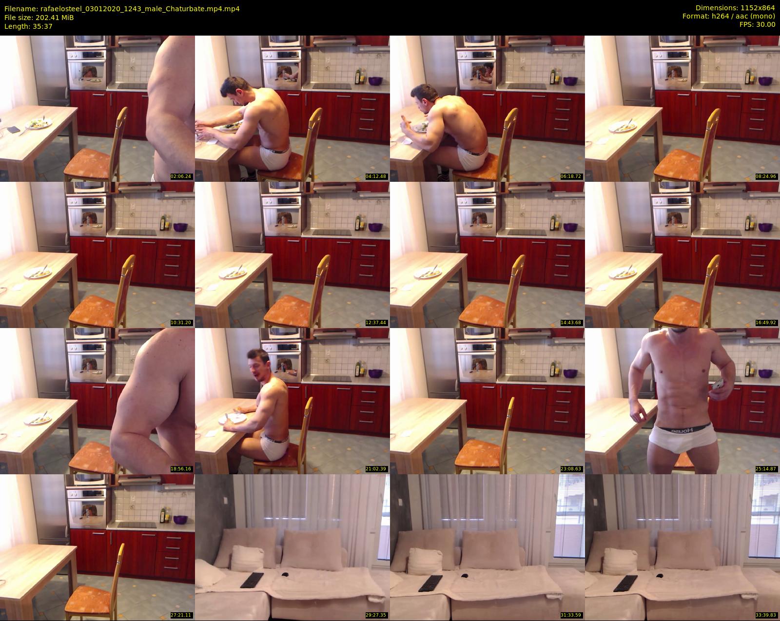 rafaelosteel — 36 minute Chaturbate male cam show recording, 720p, Jan 3, 2020
