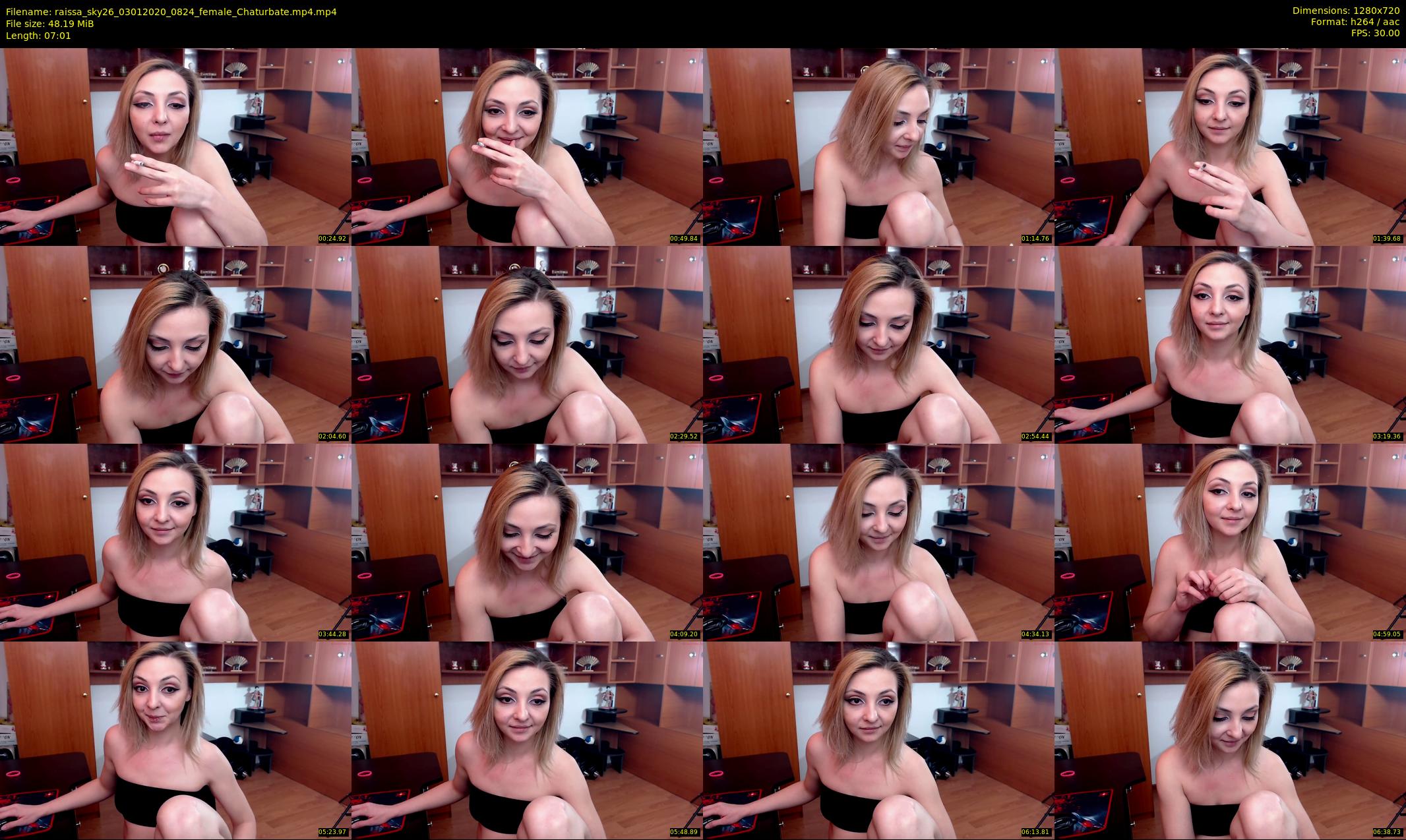 raissa_sky26 — 8 minute Chaturbate female cam show recording, 720p, Jan 3, 2020