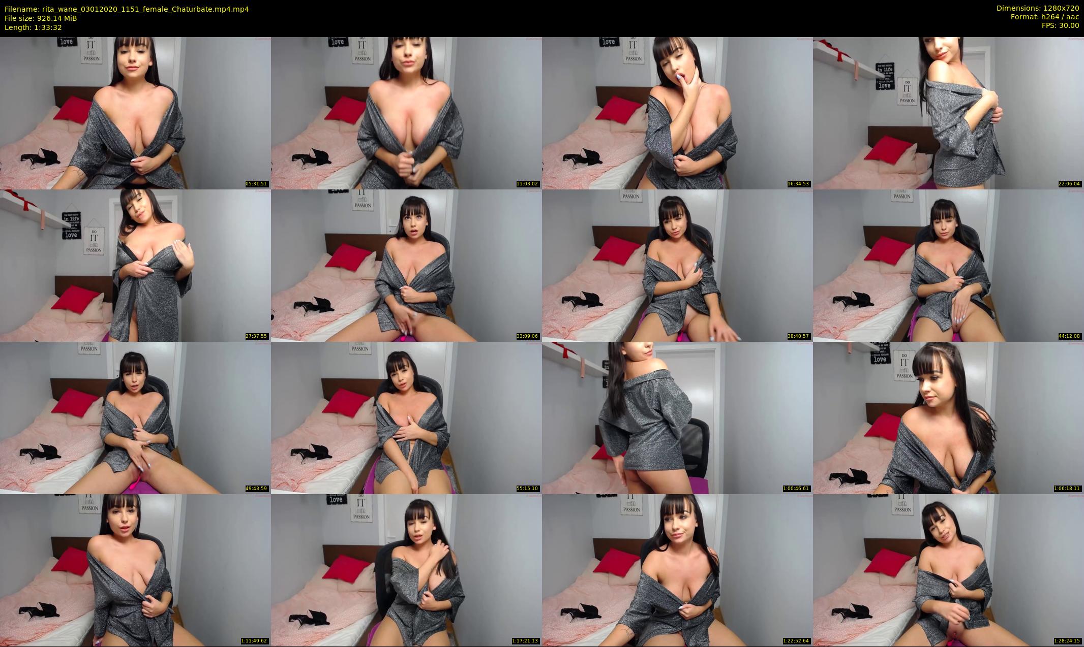 rita_wane — 94 minute Chaturbate female cam show recording, 720p, Jan 3, 2020