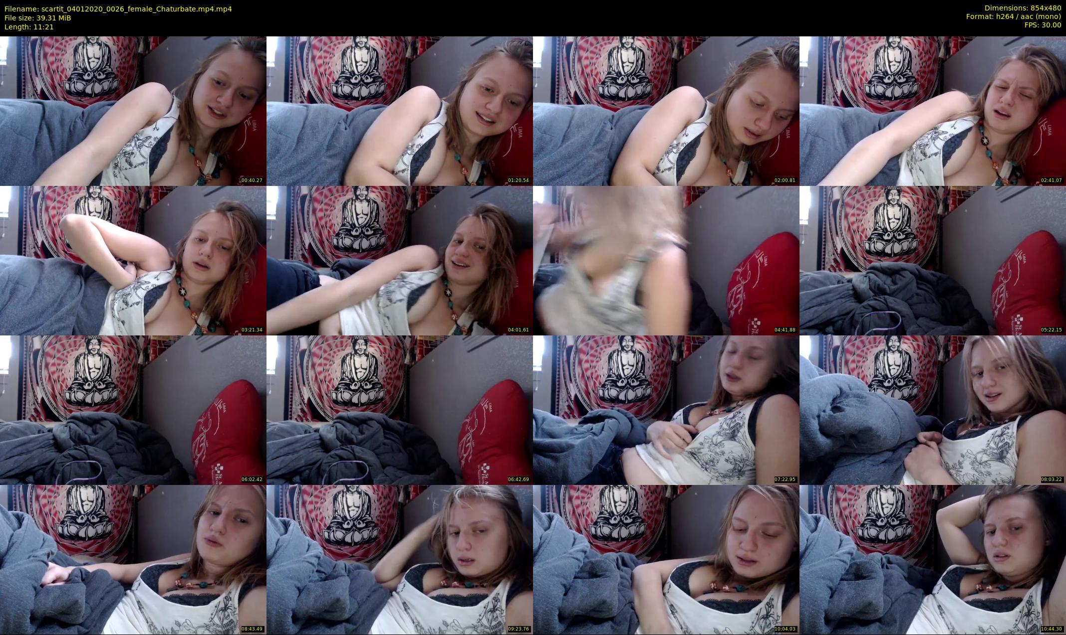 scartit — 12 minute Chaturbate female cam show recording, 480p, Jan 4, 2020