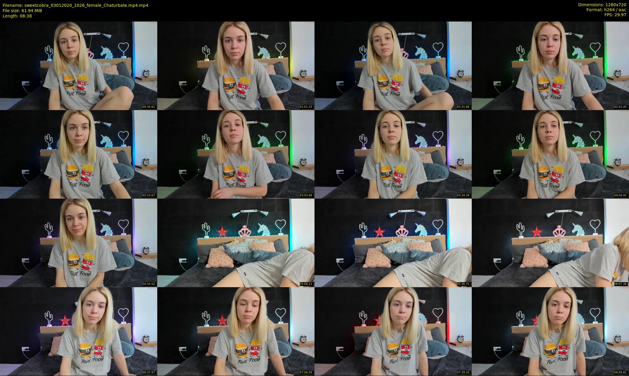 sweetcobra — 9 minute Chaturbate female cam show recording, 720p, Jan 3, 2020