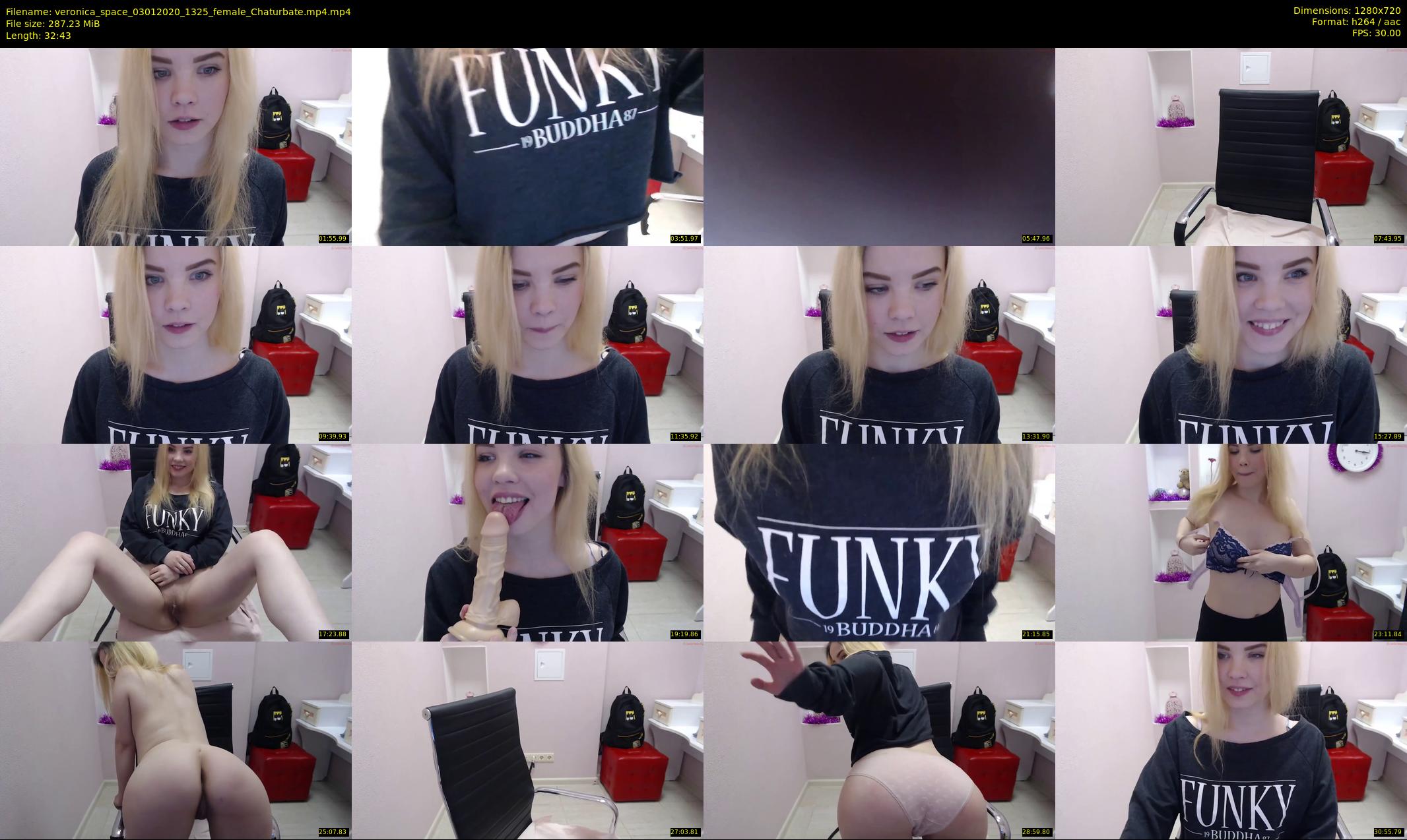 veronica_space — 33 minute Chaturbate female cam show recording, 720p, Jan 3, 2020