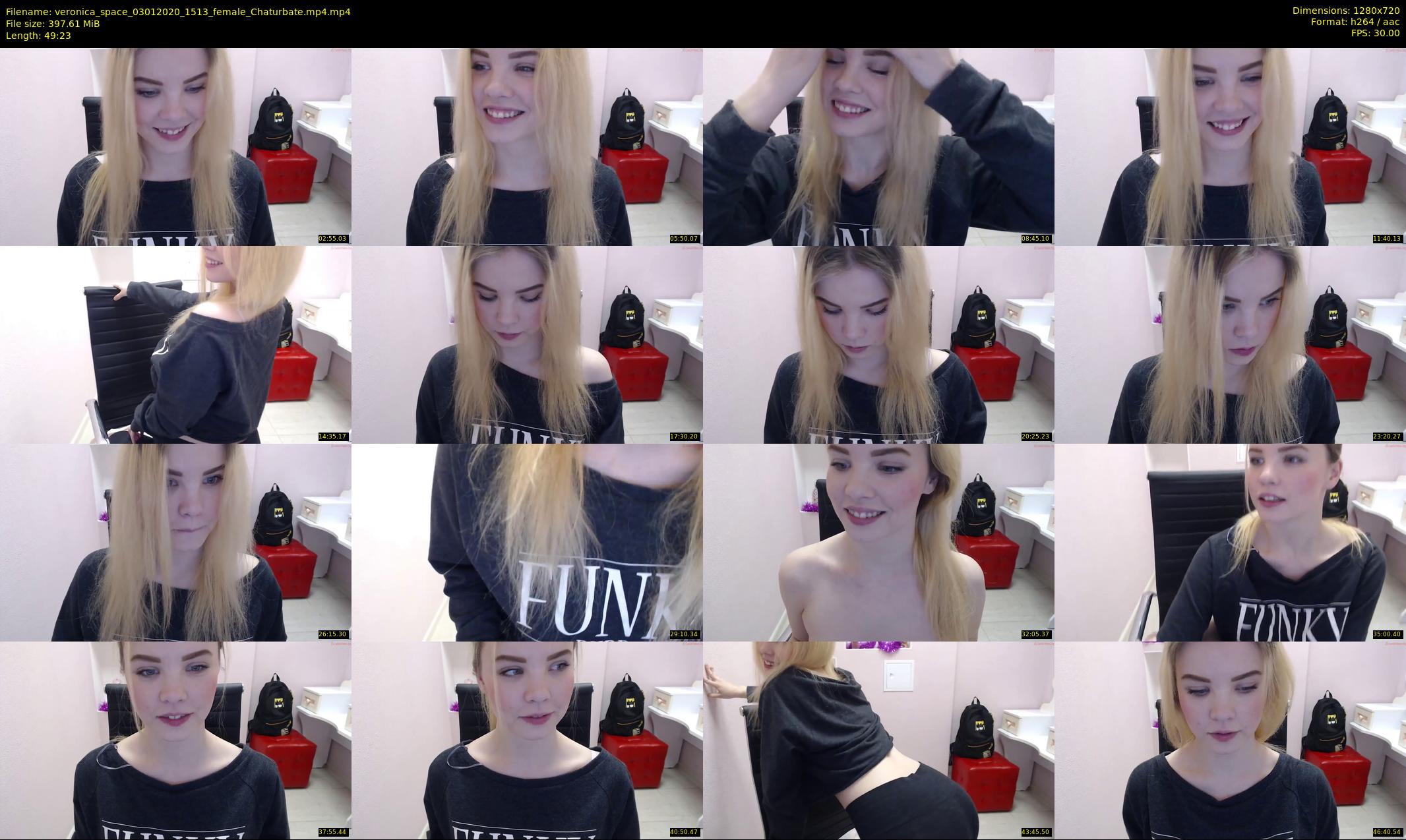 veronica_space — 50 minute Chaturbate female cam show recording, 720p, Jan 3, 2020