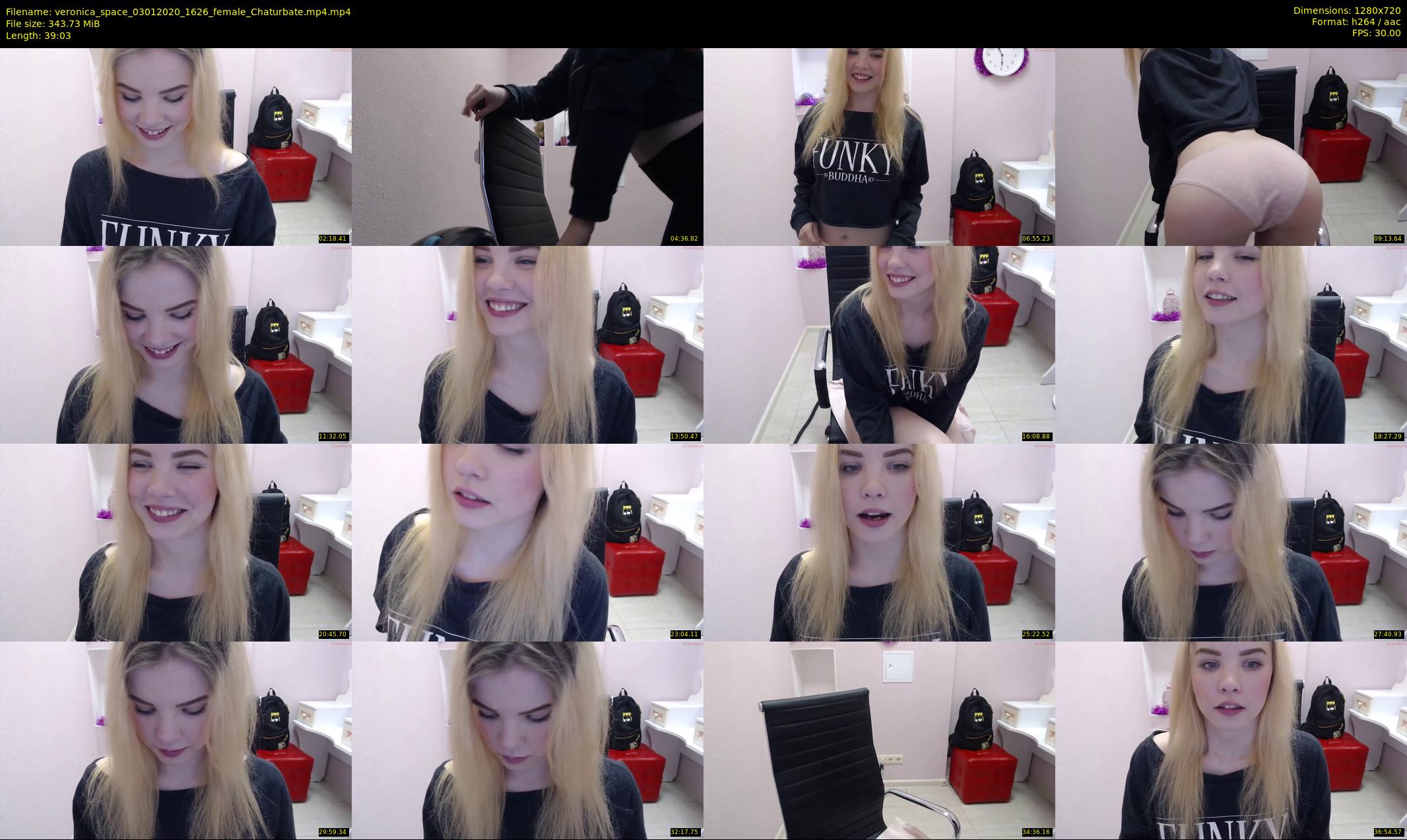 veronica_space — 40 minute Chaturbate female cam show recording, 720p, Jan 3, 2020