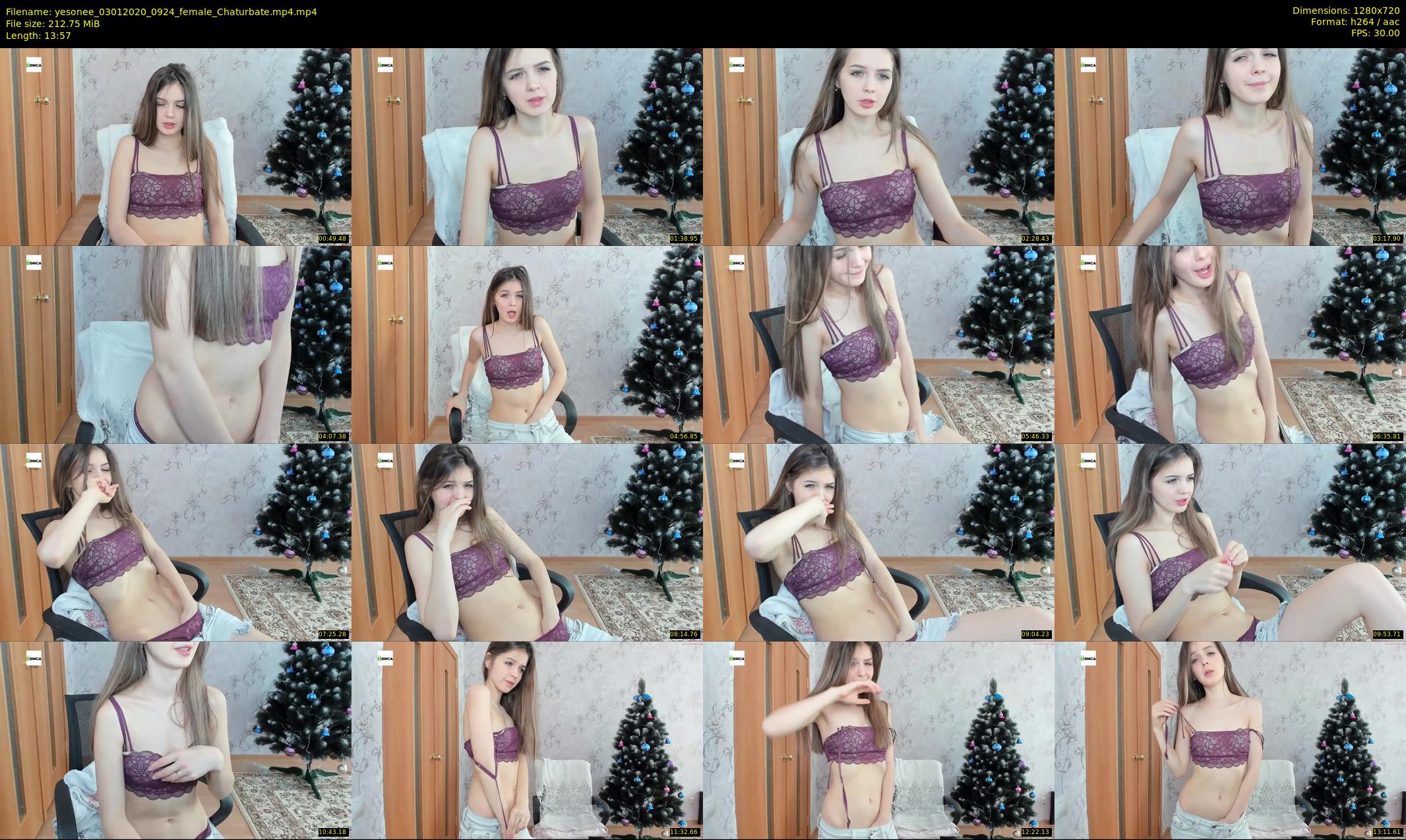 yesonee — 14 minute Chaturbate female cam show recording, 720p, Jan 3, 2020