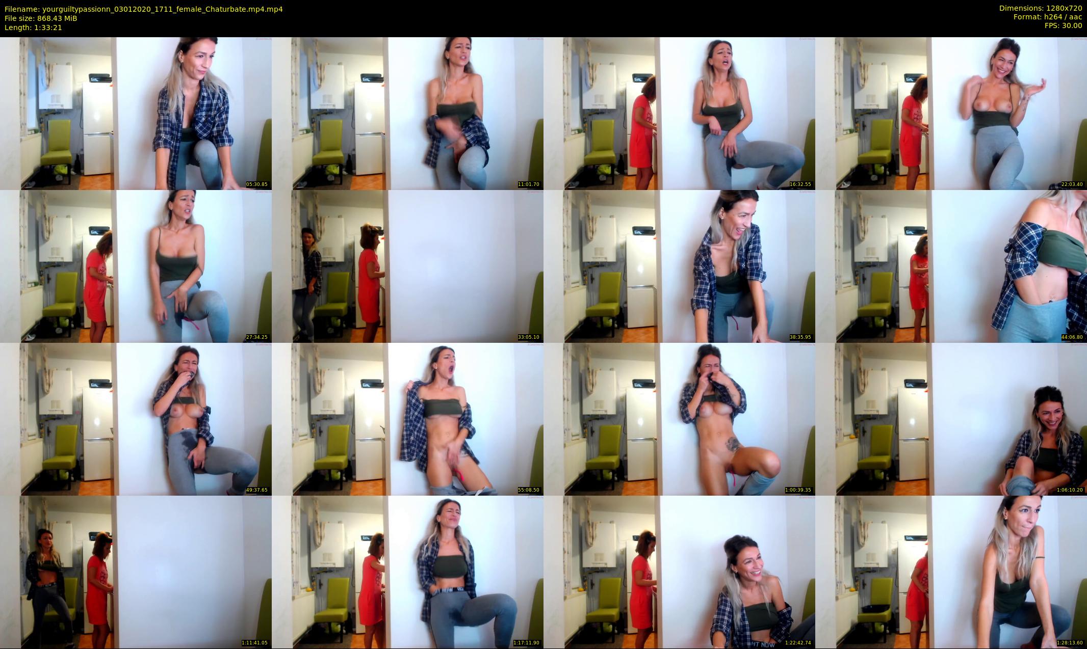 yourguiltypassionn — 94 minute Chaturbate female cam show recording, 720p, Jan 3, 2020