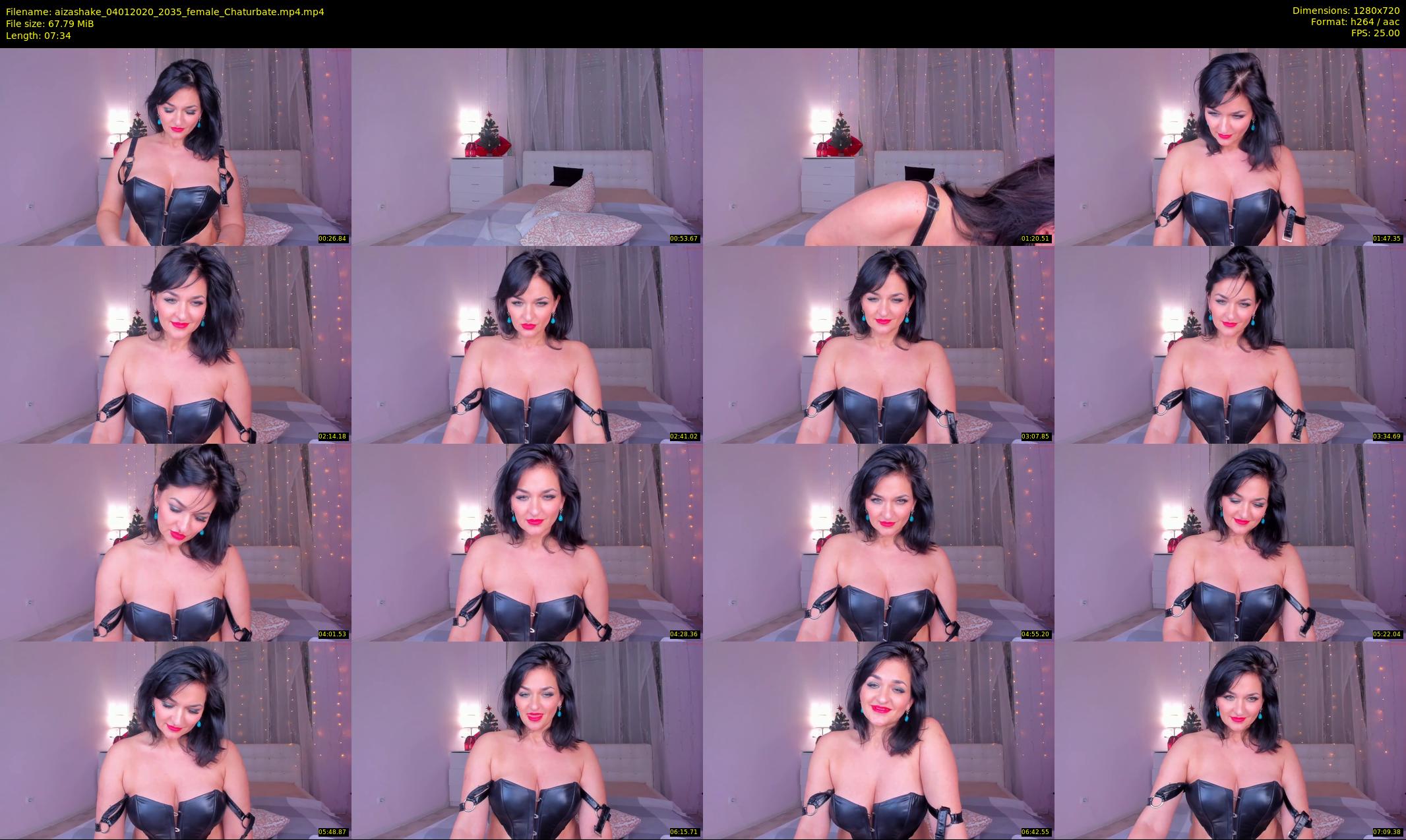 aizashake — 8 minute Chaturbate female cam show recording, 720p, Jan 4, 2020