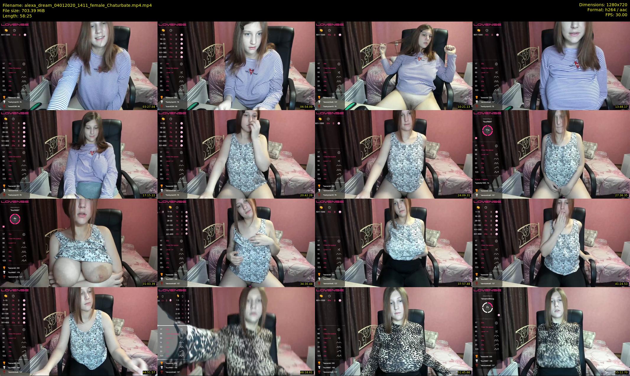 alexa_dream — 59 minute Chaturbate female cam show recording, 720p, Jan 4, 2020