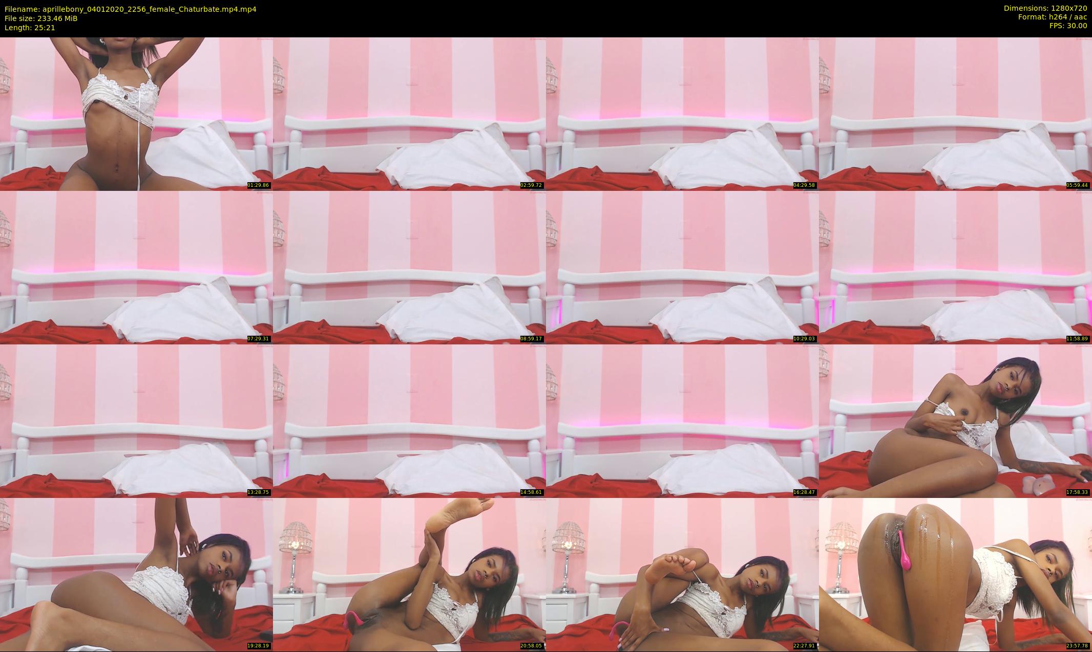 aprillebony — 26 minute Chaturbate female cam show recording, 720p, Jan 4, 2020
