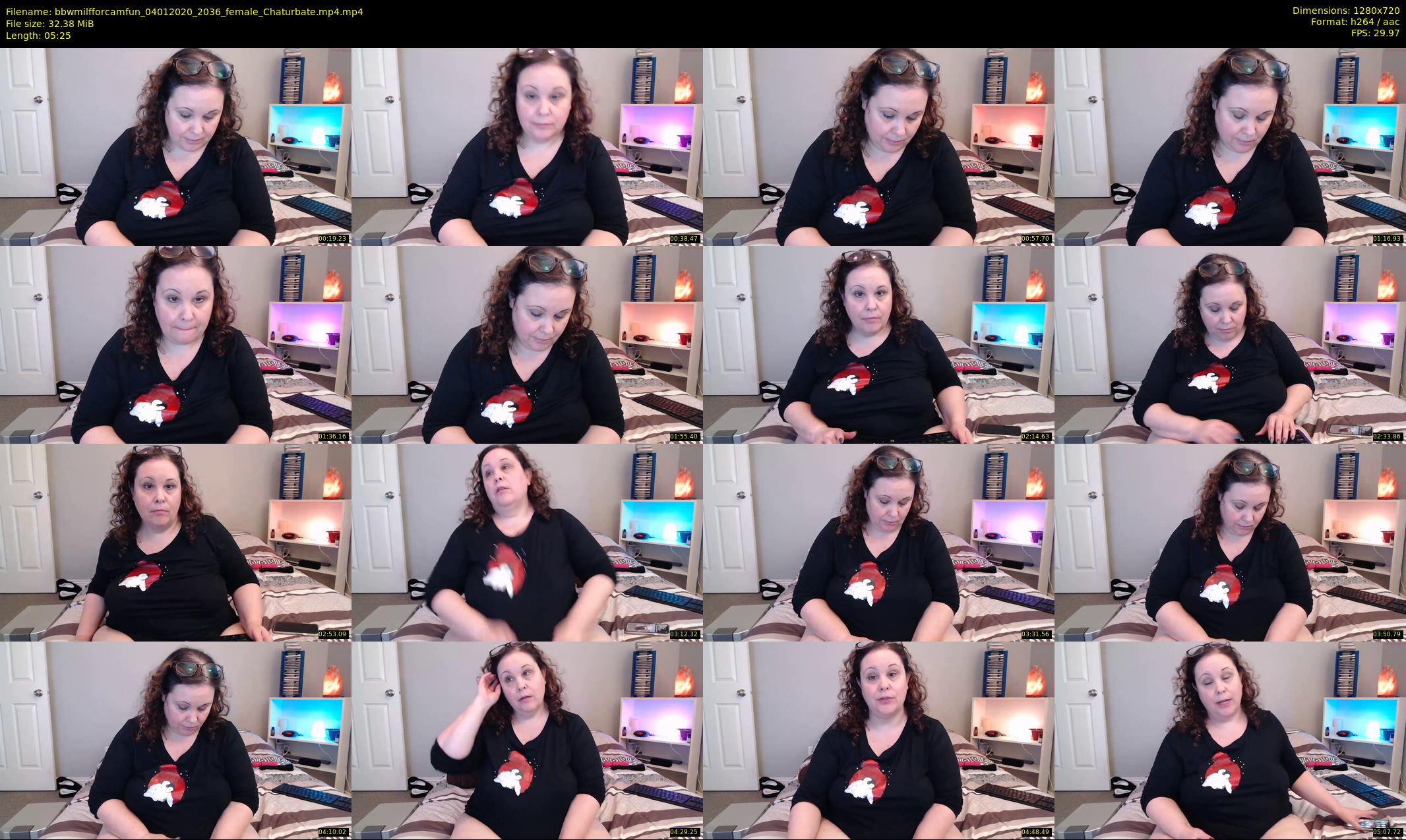 bbwmilfforcamfun — 6 minute Chaturbate female cam show recording, 720p, Jan 4, 2020