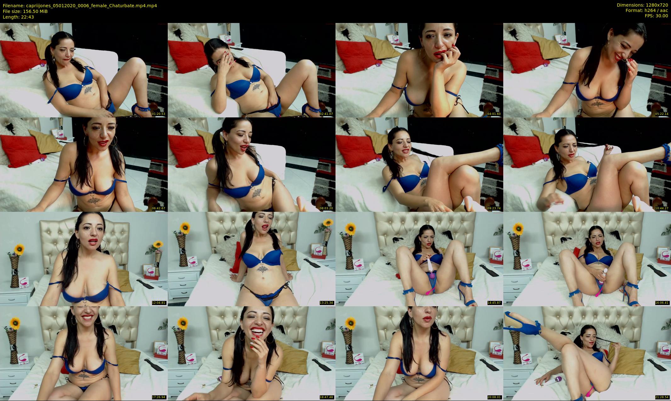 capriijones — 23 minute Chaturbate female cam show recording, 720p, Jan 5, 2020