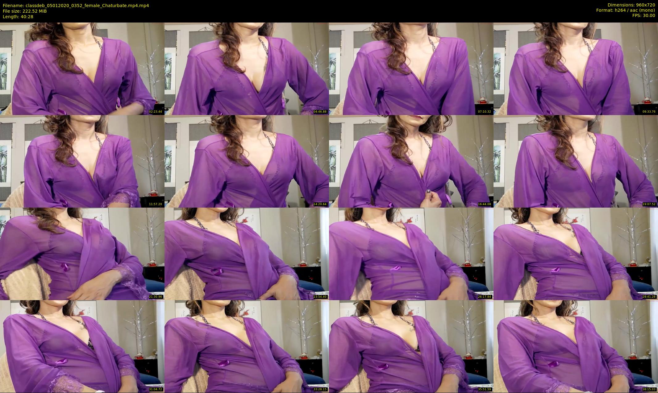 classdeb — 41 minute Chaturbate female cam show recording, 720p, Jan 5, 2020