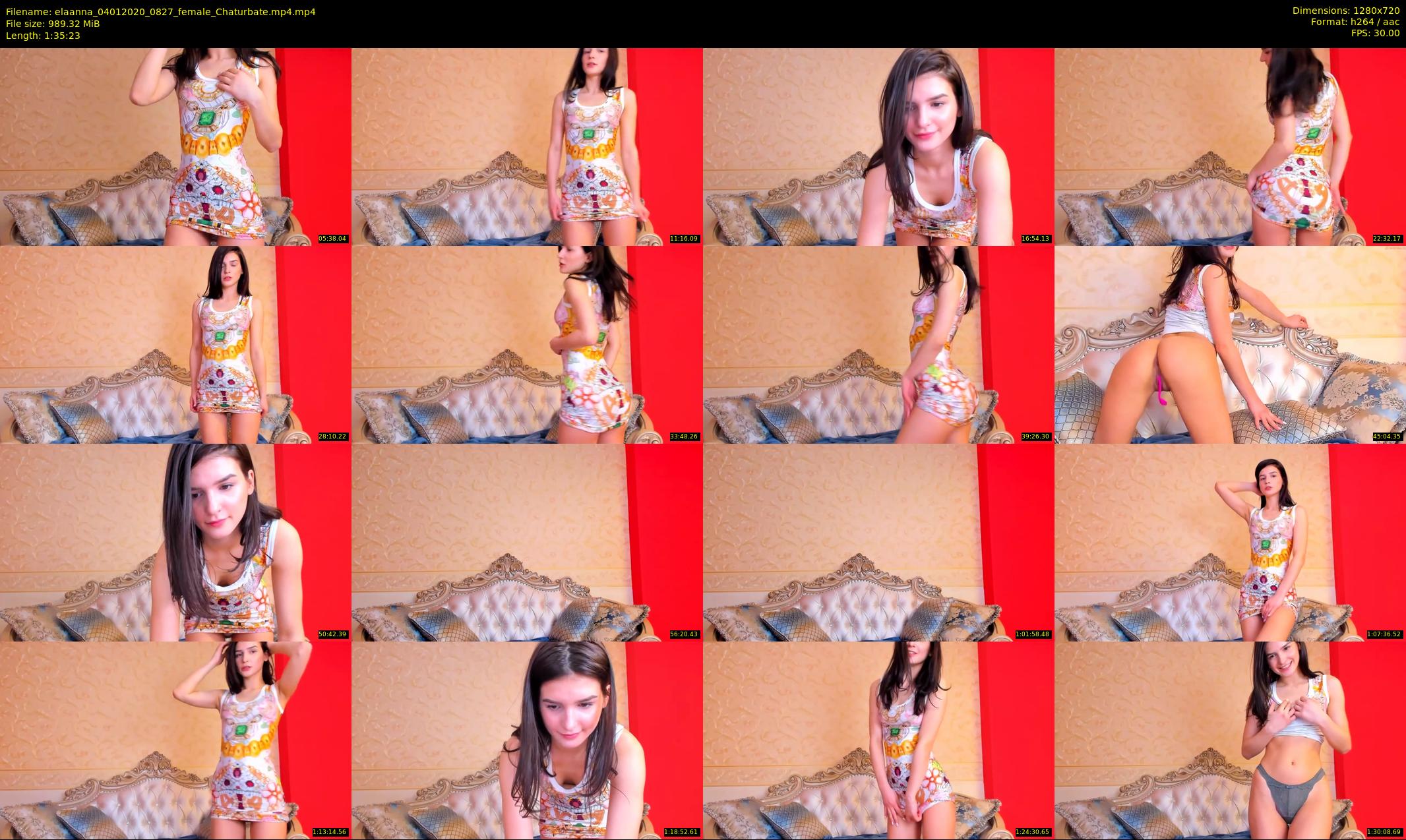 elaanna — 96 minute Chaturbate female cam show recording, 720p, Jan 4, 2020